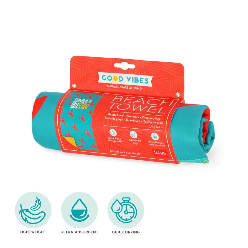 Beach Towels | Legami Beach Towel Lobster by Weirs of Baggot Street