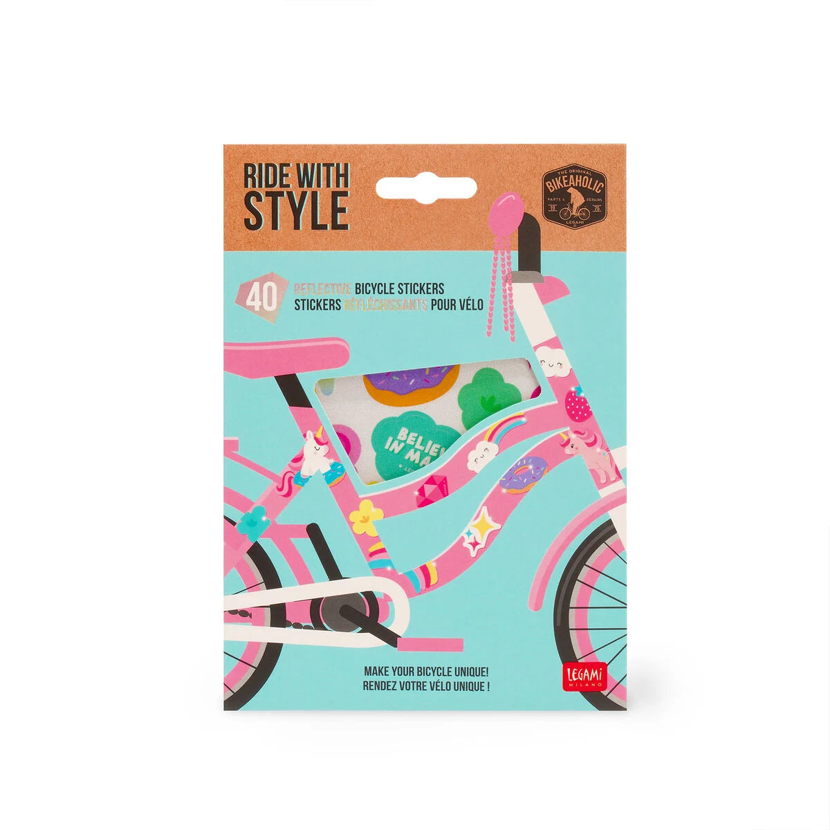 Legami Reflective Bike Stickers Unicorn