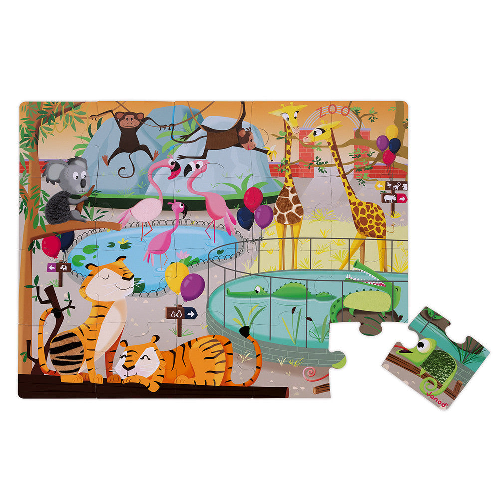 Bubs & Kids Janod Tactile Puzzle Zoo by Weirs of Baggot Street