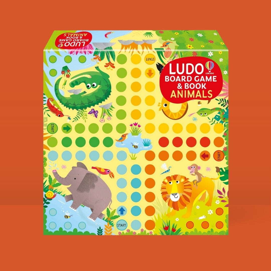 Bubs & Kids Little Bookworms Usborne Book & Game Animal Ludo by Weirs of Baggot Street