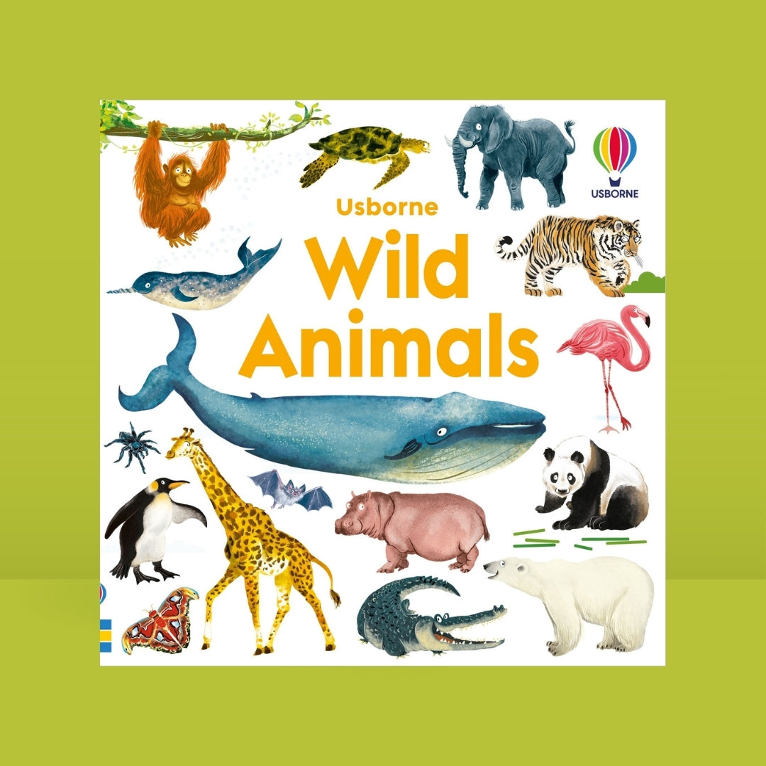 Bubs & Kids Little Bookworms Usborne Wild Animals Jigsaw Book by Weirs of Baggot Street