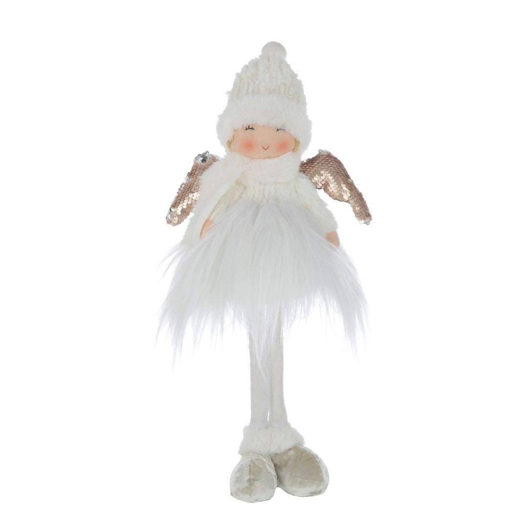 Christmas Shop | J-Line Standing Angel White Gold Medium by Weirs of Baggot Street