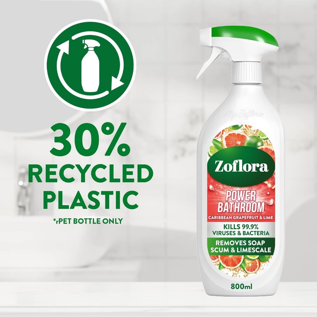 Cleaning Accessories Zoflora Bathroom Grapefruit & Lime 800ml by Weirs of Baggot Street