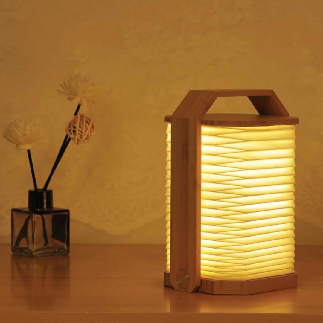 Clever Gadgets Gingko Design Smart Origami Lamp Bamboo by Weirs of Baggot Street