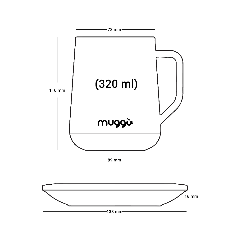 Clever Gadgets | Clever Gadgets Muggo Cup Temperature Control Heated Mug by Weirs of Baggot Street