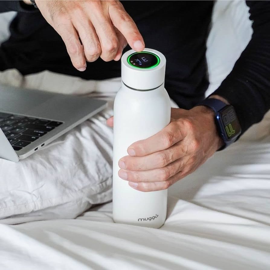 Clever Gadgets | Muggo Boost Smart Water Bottle White by Weirs of Baggot Street