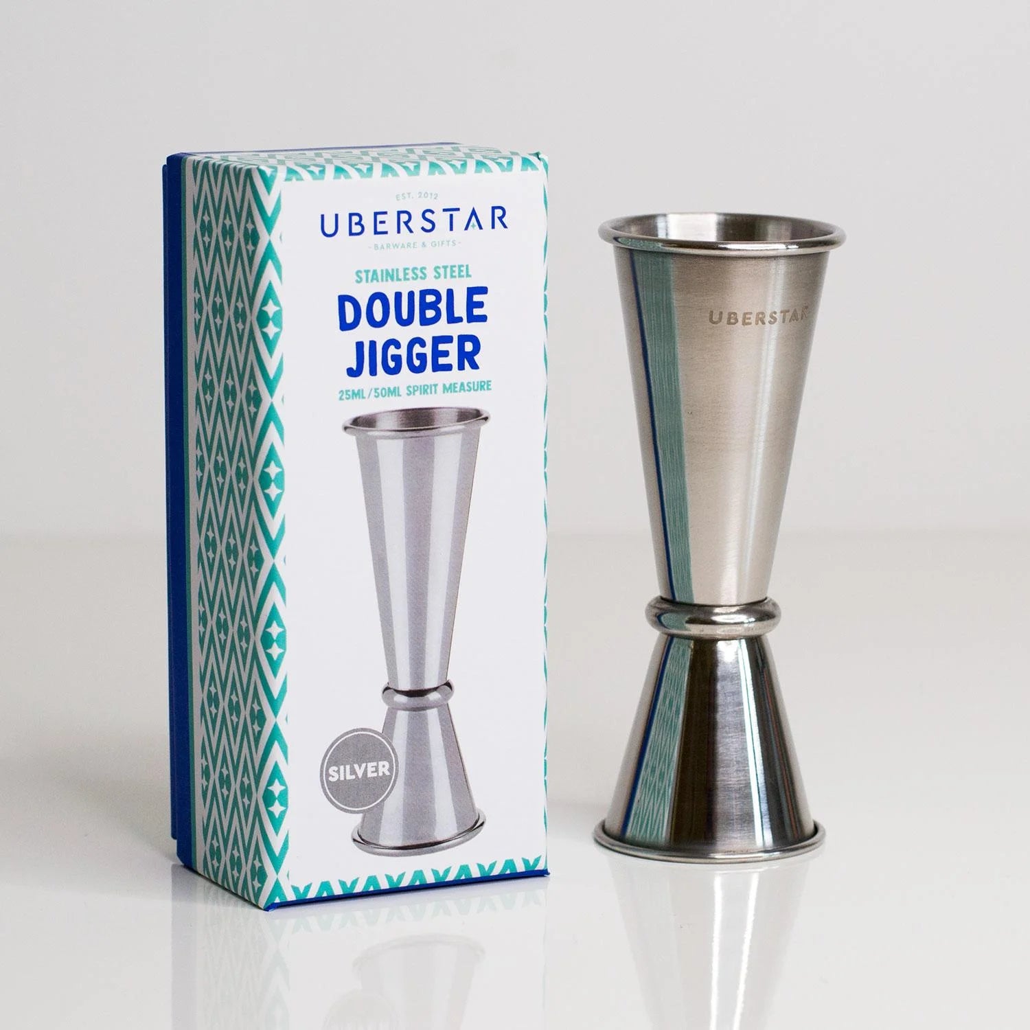 Fab Gifts | Bar & Drinks Double Jigger Silver by Weirs of Baggot Street