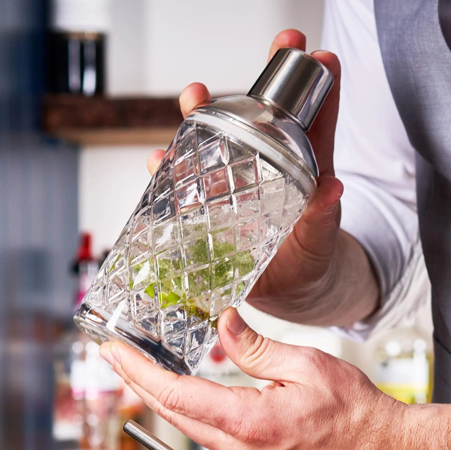 Fab Gifts | Bar & Drinks Glass Cocktail Shaker by Weirs of Baggot Street