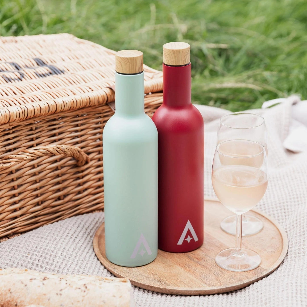 Fab Gifts | Insulated Travel Wine Bottle Red by Weirs of Baggot Street