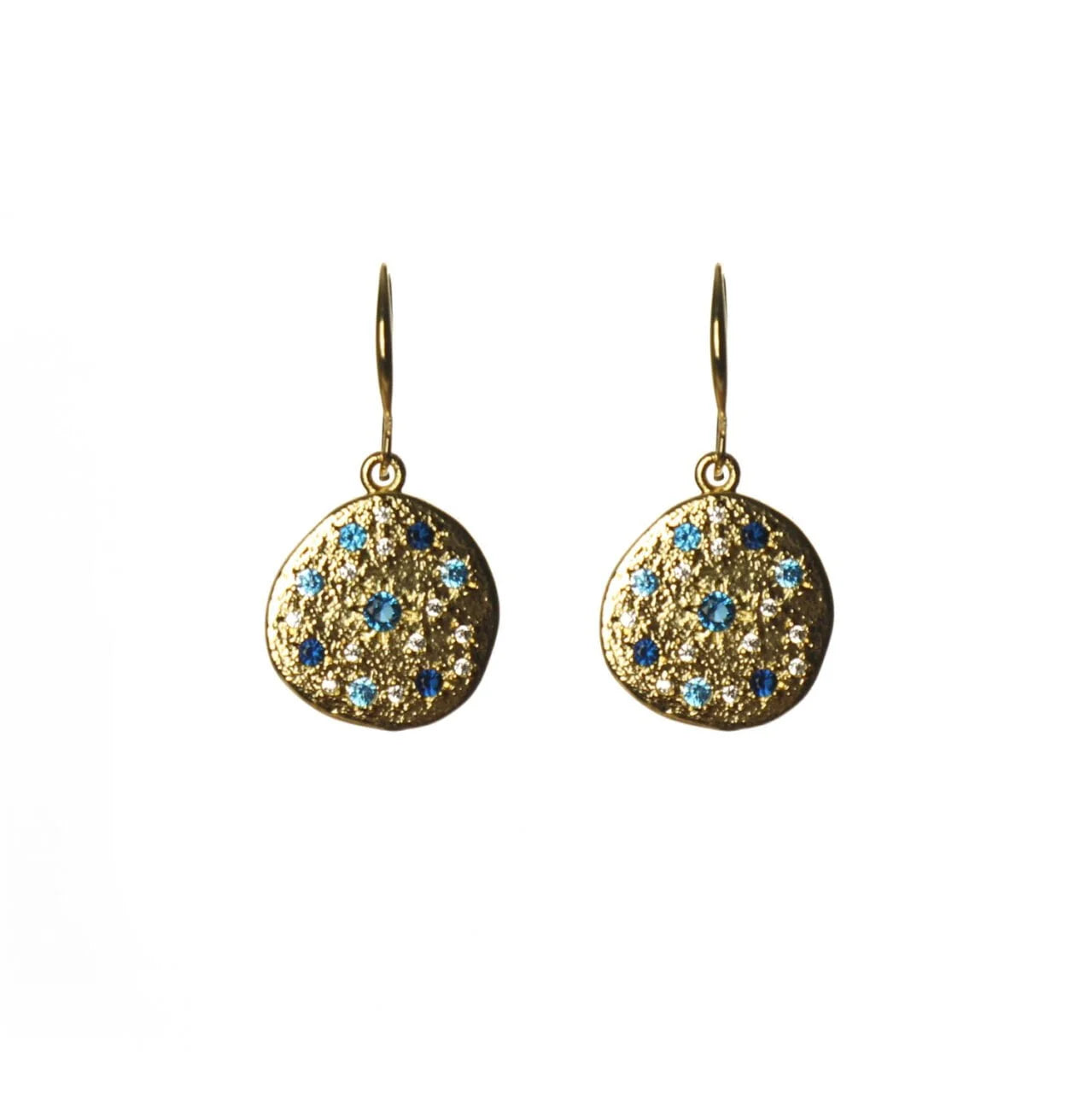 Fab Gifts | Jewellery Earrings Gold Multi Stone Green by Weirs of Baggot Street