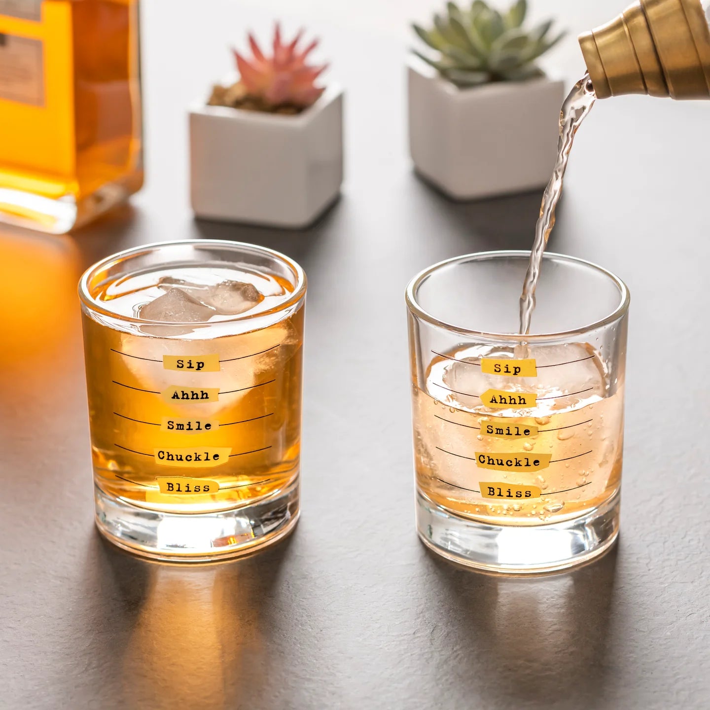 Fab Gifts | Kikkerland Five Stages To Happiness Glasses by Weirs of Baggot Street