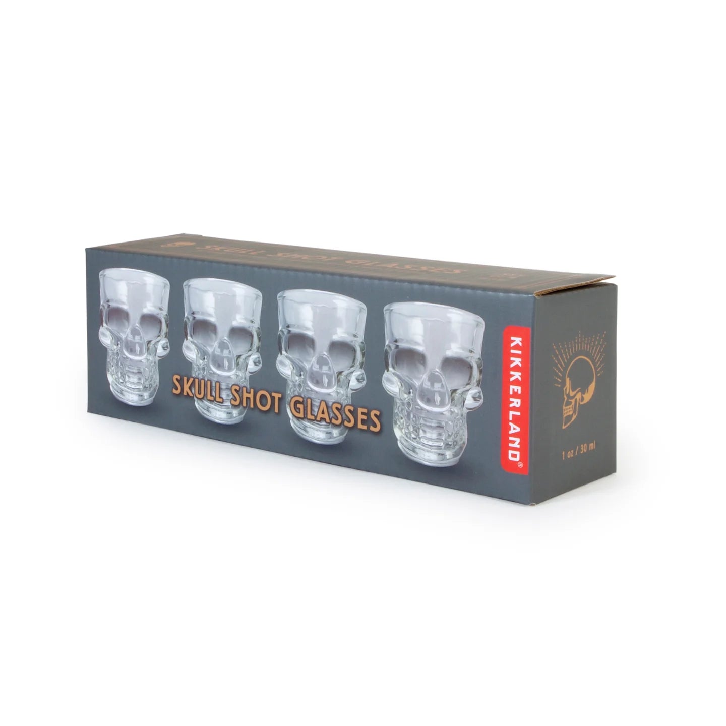 Fab Gifts | Kikkerland Shot Glass + Skull by Weirs of Baggot Street