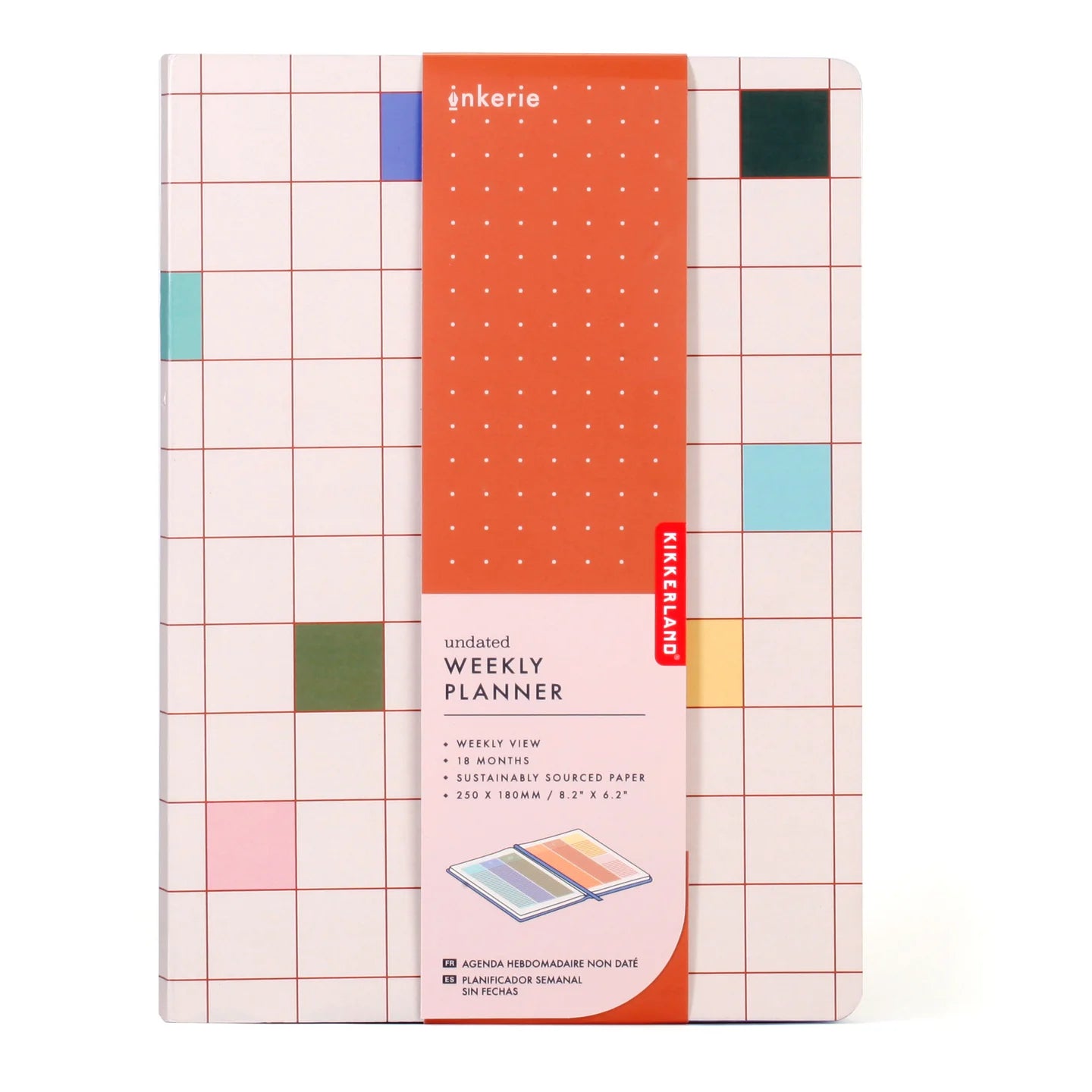 Fab Gifts | Kikkerland Undated Weekly Planner by Weirs of Baggot Street