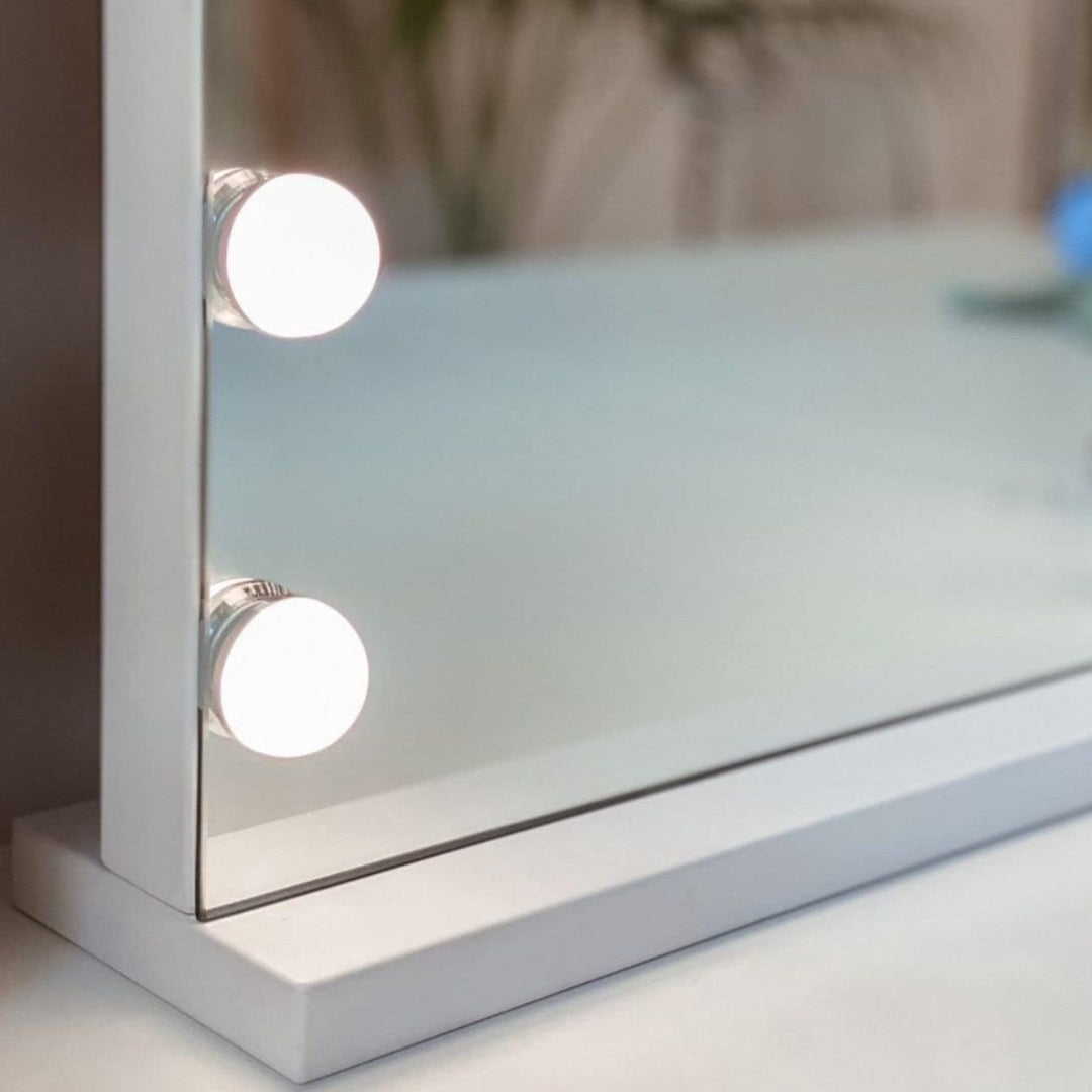 Fab Gifts | Kim Mirror with 15 Hollywood LED lights by Weirs of Baggot Street
