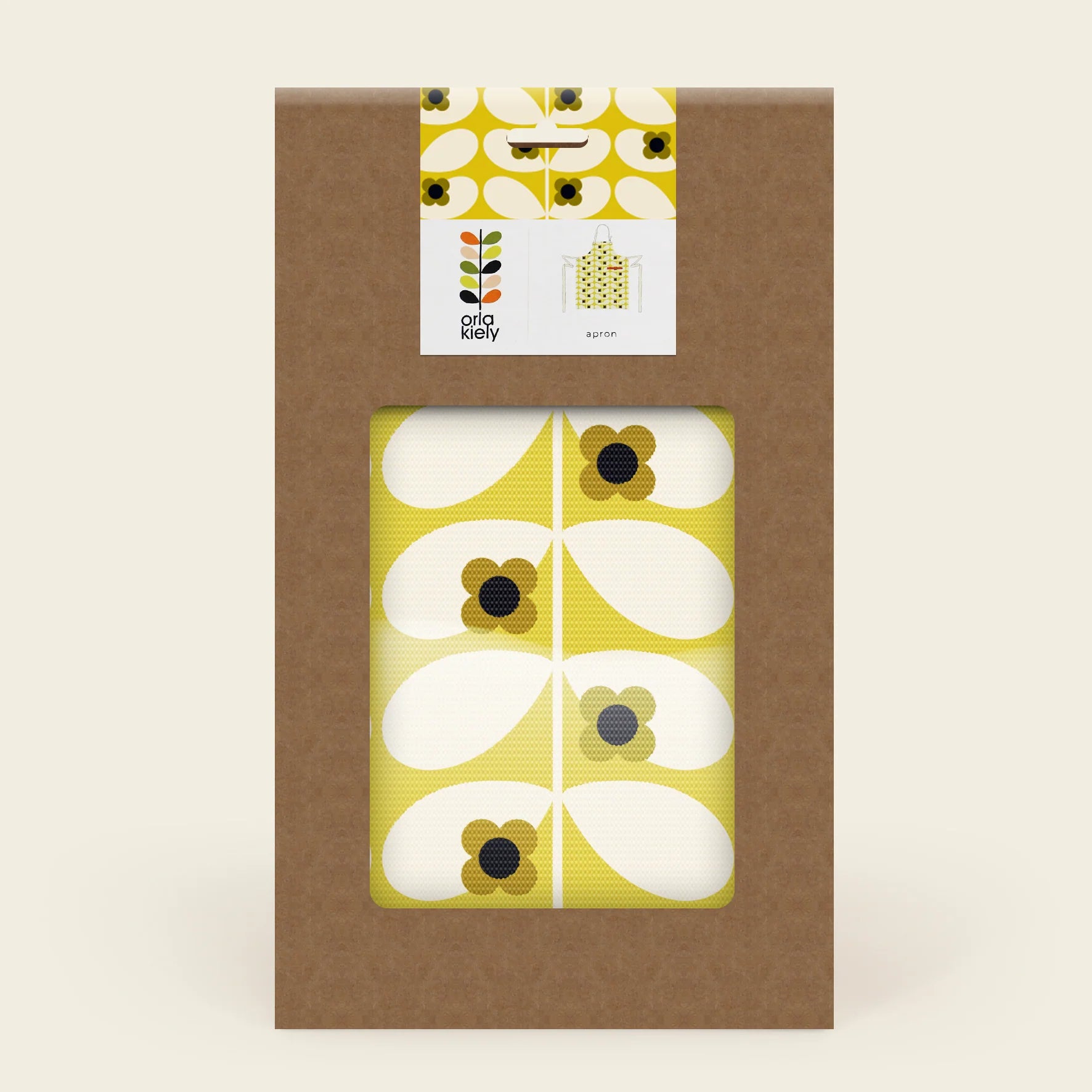 Fab Gifts | Orla Kiely Apron Wild Rose Stem Ochre by Weirs of Baggot Street