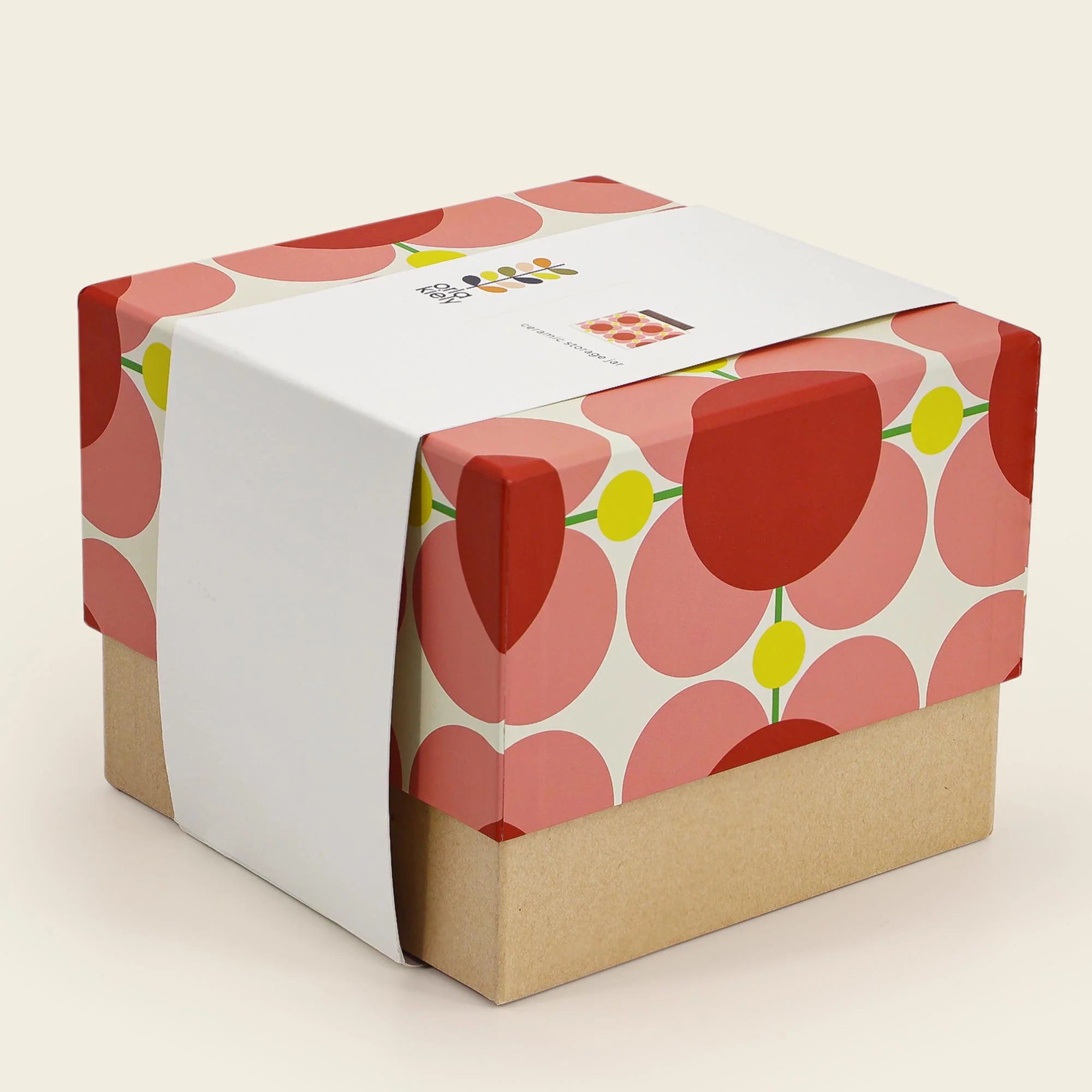 Fab Gifts | Orla Kiely Atomic Flower Bubblegum Storage Jar 1.1L by Weirs of Baggot Street