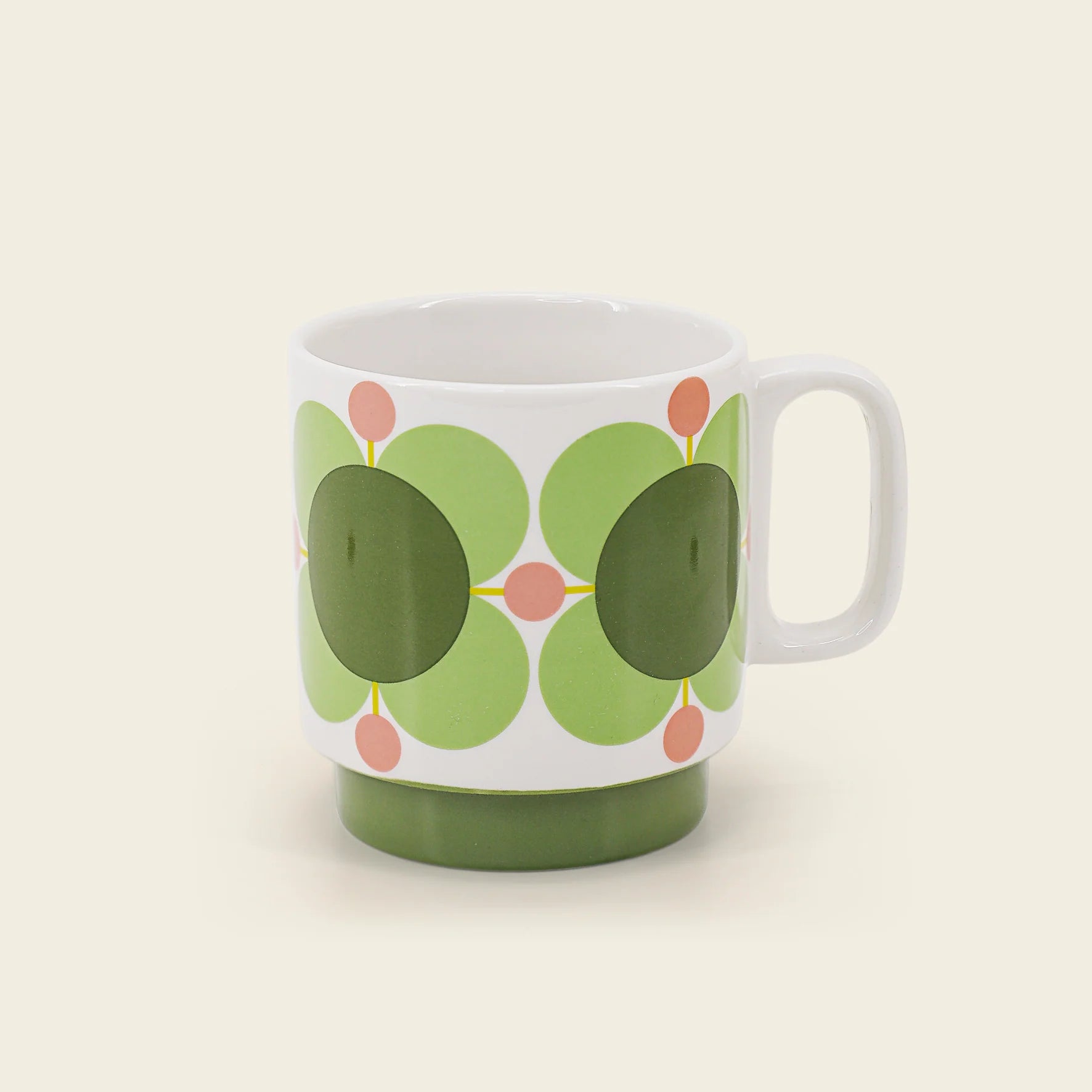 Fab Gifts | Orla Kiely Atomic Flower Stacking Mugs Set of 6 by Weirs of Baggot Street