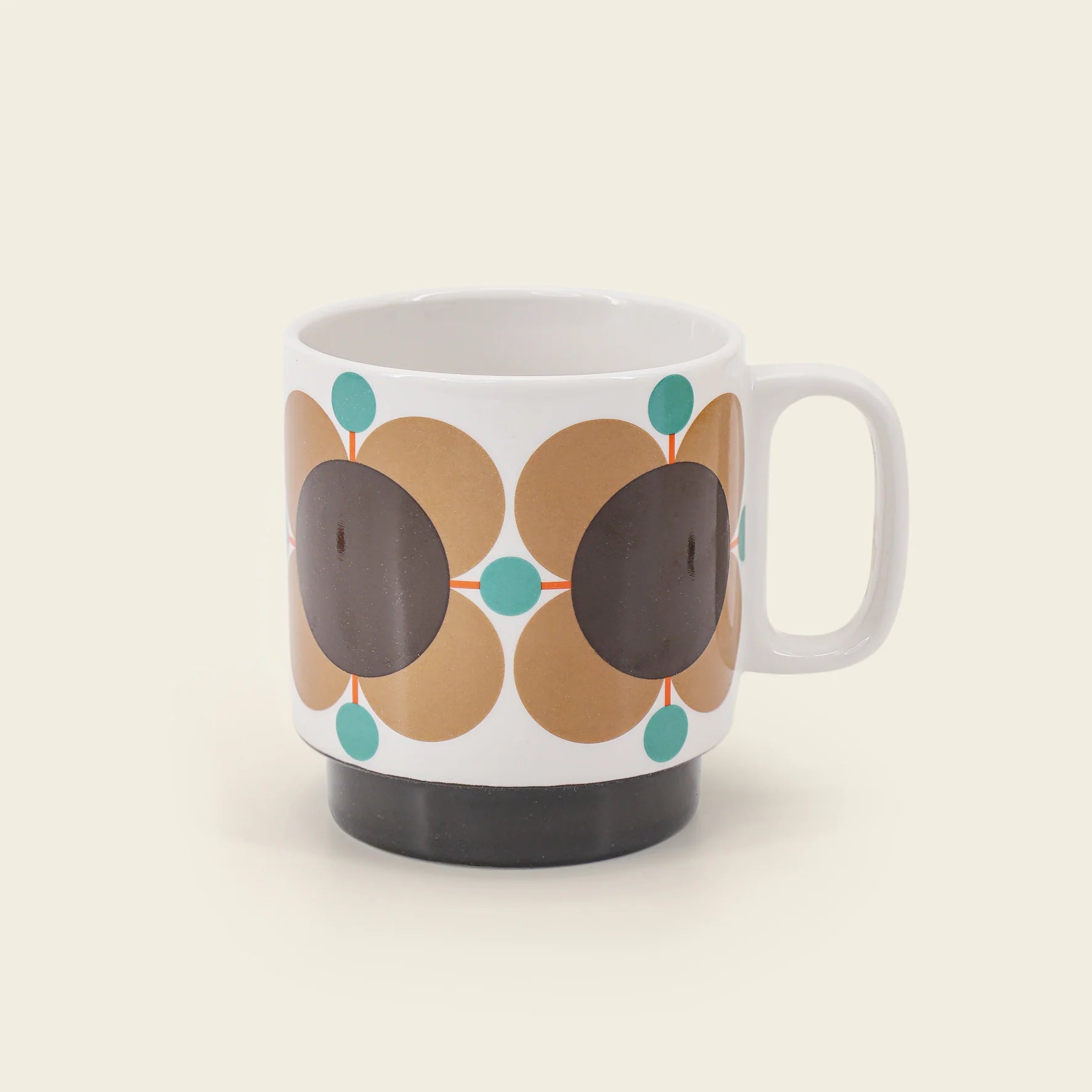 Fab Gifts | Orla Kiely Atomic Flower Stacking Mugs Set of 6 by Weirs of Baggot Street