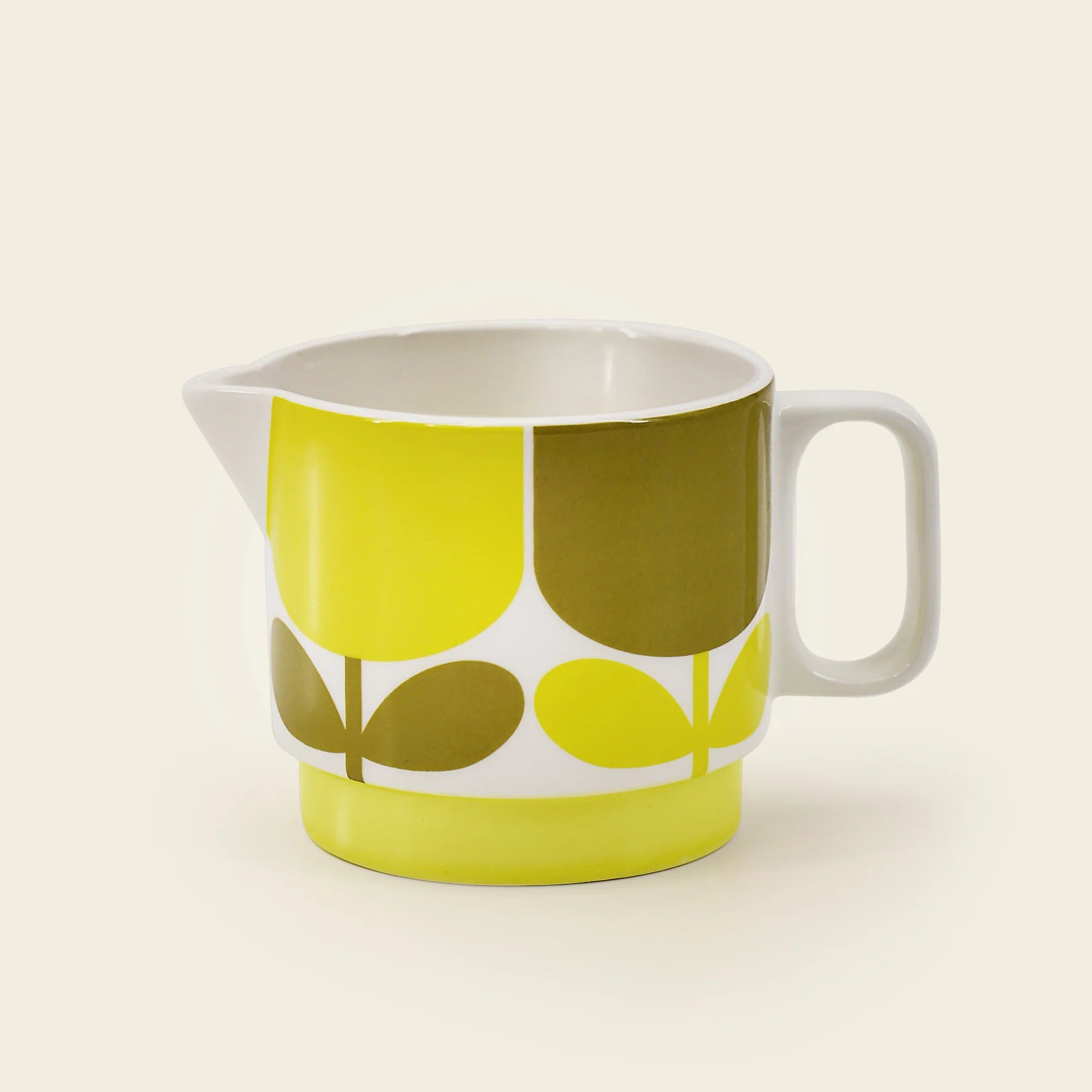 Fab Gifts | Orla Kiely Block Flower Milk Jug Ochre by Weirs of Baggot Street