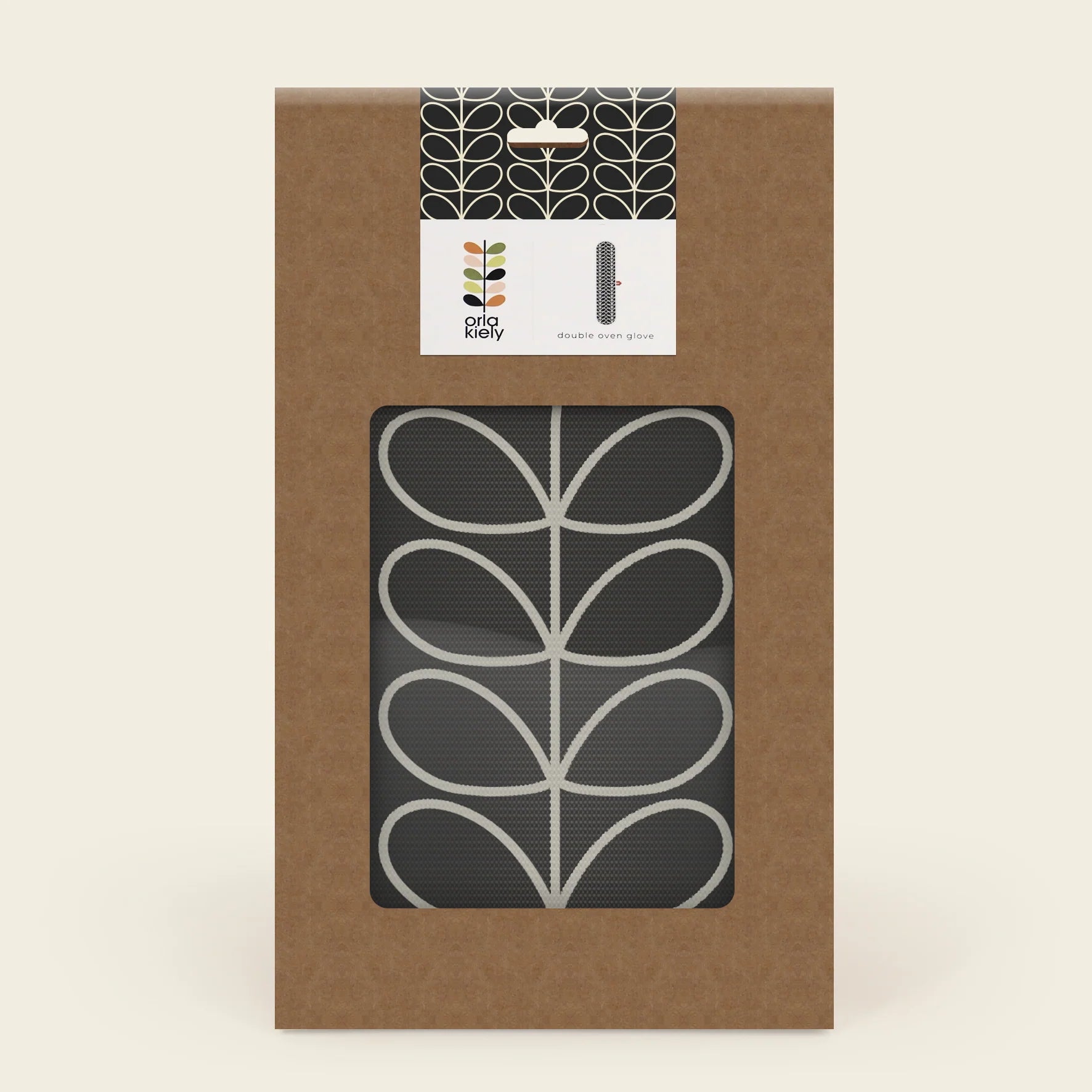 Fab Gifts | Orla Kiely Double Oven Mitt Linear Stem Slate by Weirs of Baggot Street