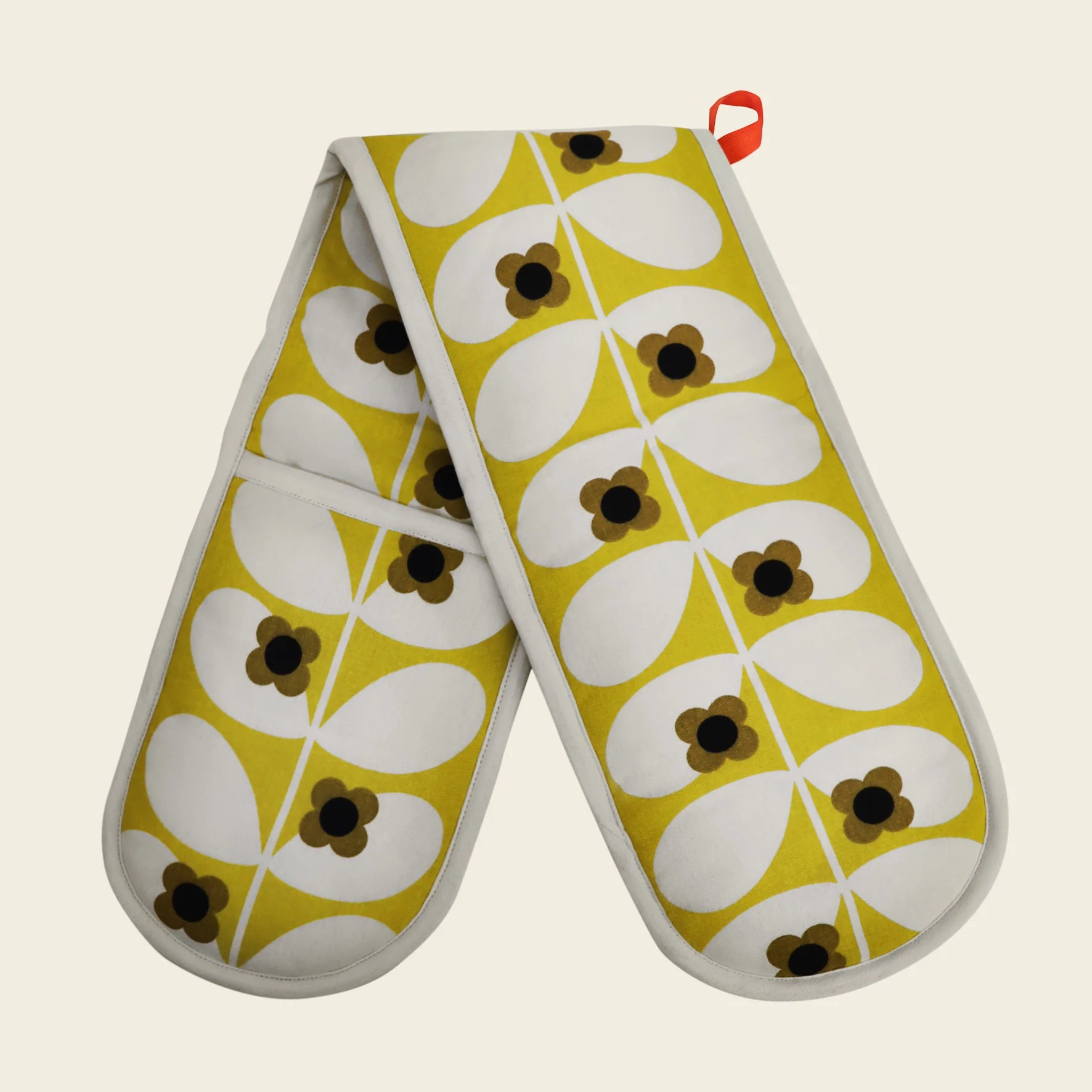 Fab Gifts | Orla Kiely Double Oven Mitt Wild Rose Stem Ochre by Weirs of Baggot Street