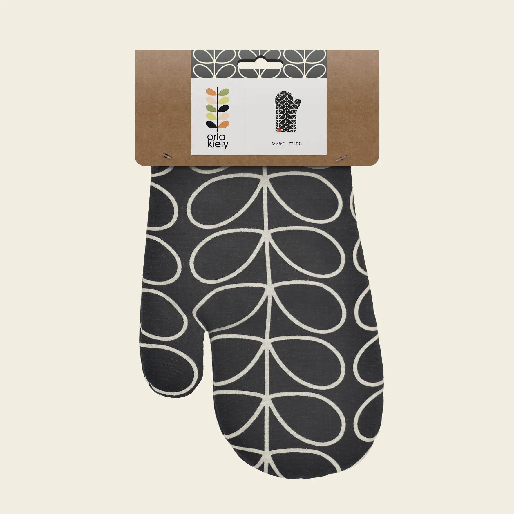 Fab Gifts | Orla Kiely Oven Mitt Linear Stem Slate by Weirs of Baggot Street