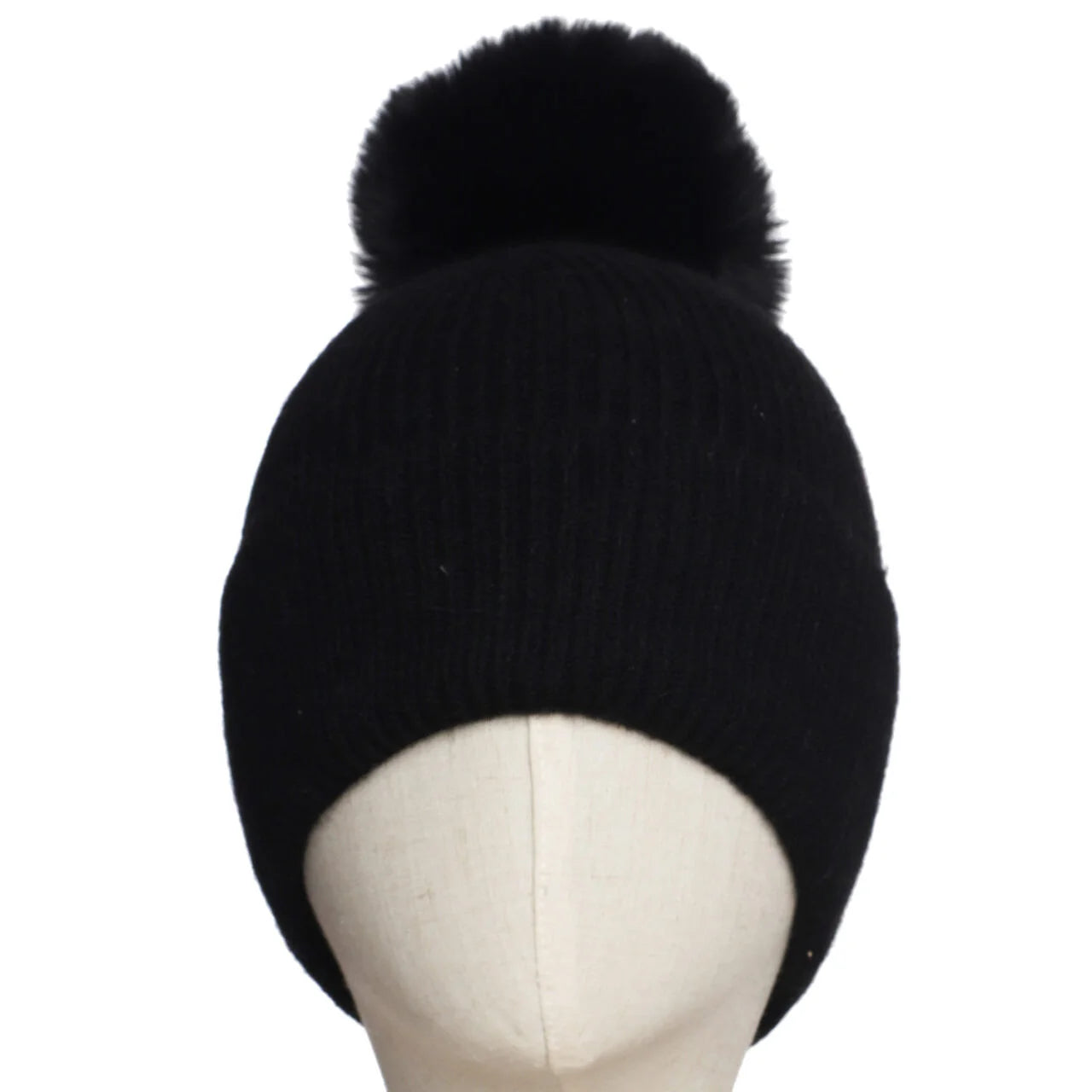 Fab Gifts | Winter Accessories Winter Beanie Pom Pom Black by Weirs of Baggot Street