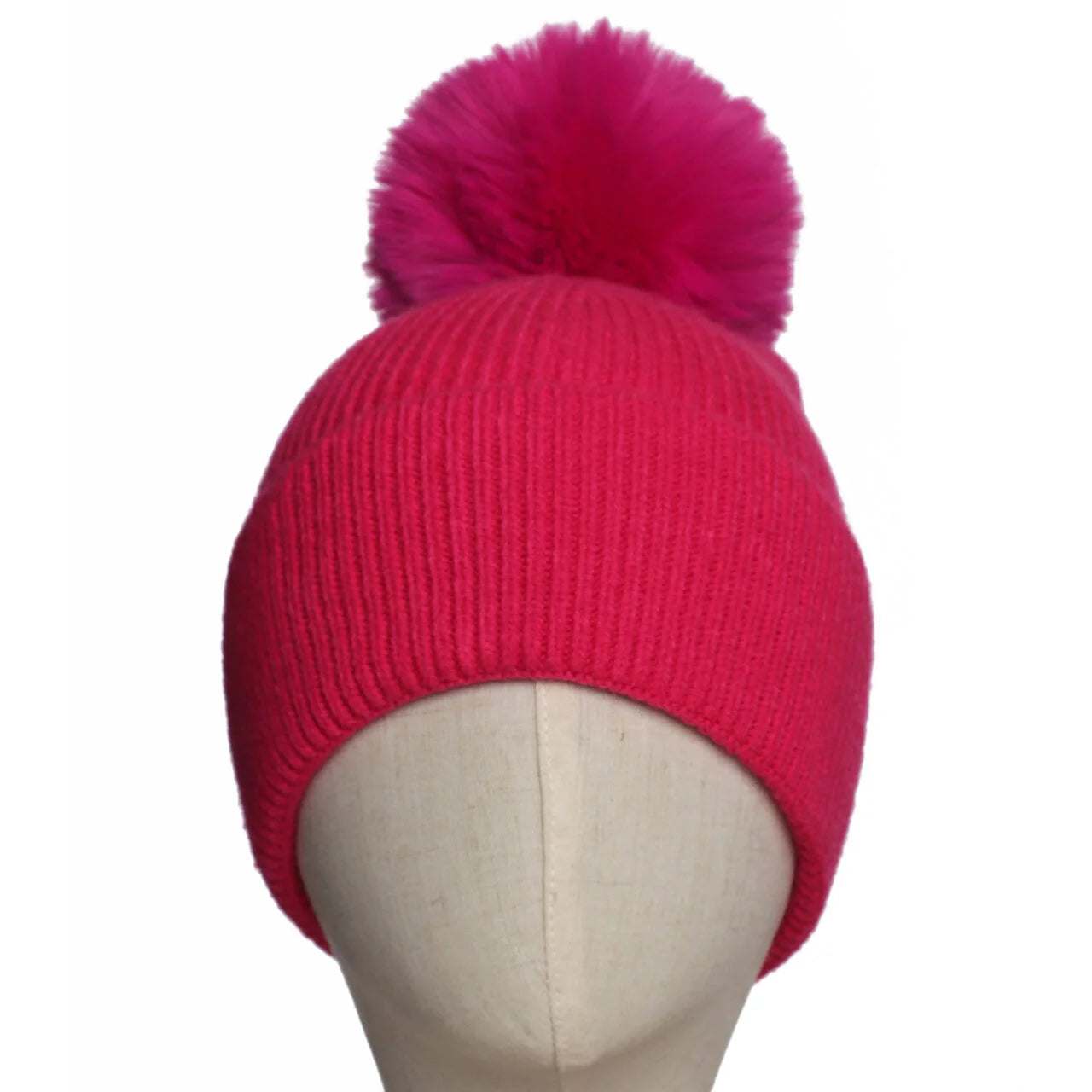 Fab Gifts | Winter Accessories Winter Beanie Pom Pom Hot Pink by Weirs of Baggot Street