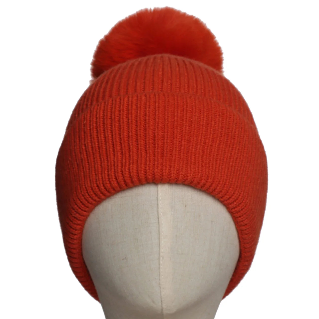 Fab Gifts | Winter Accessories Winter Beanie Pom Pom Orange by Weirs of Baggot Street