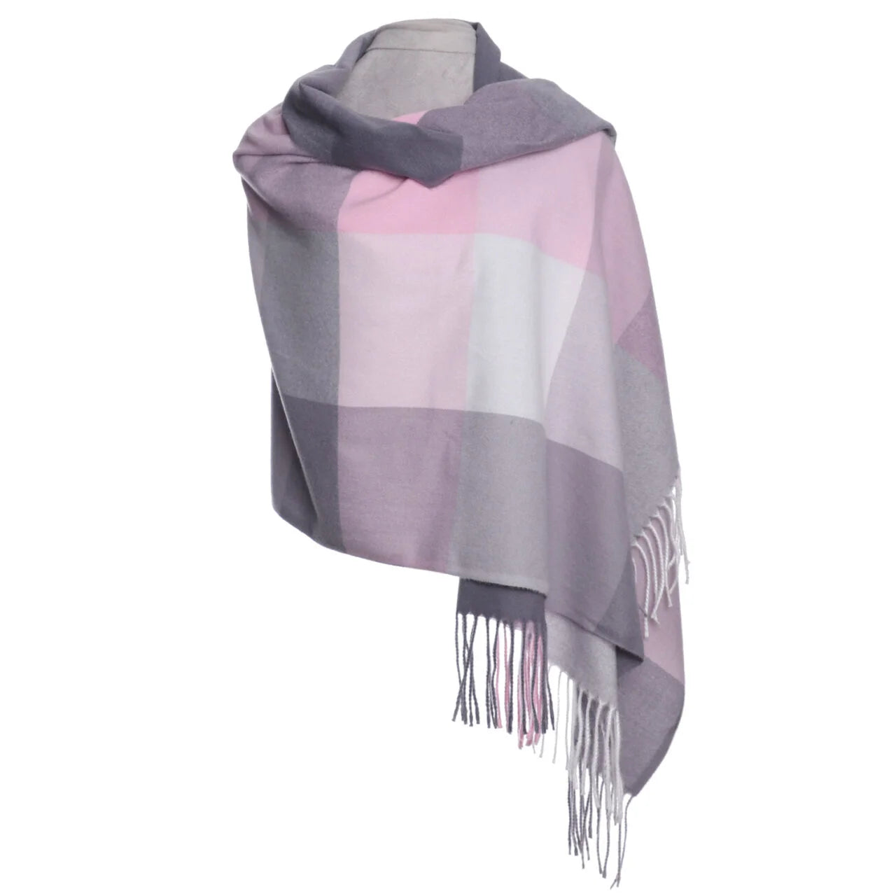 Fab Gifts | Winter Accessories Winter Scarf Fringe Pink by Weirs of Baggot Street