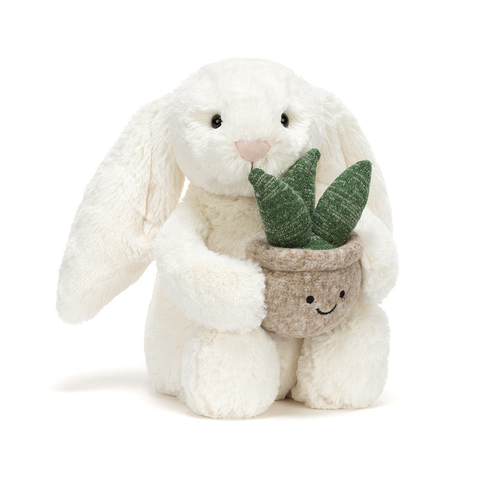 Fab Gifts | Jellycat Cream Bunny with Plant by Weirs Gifts