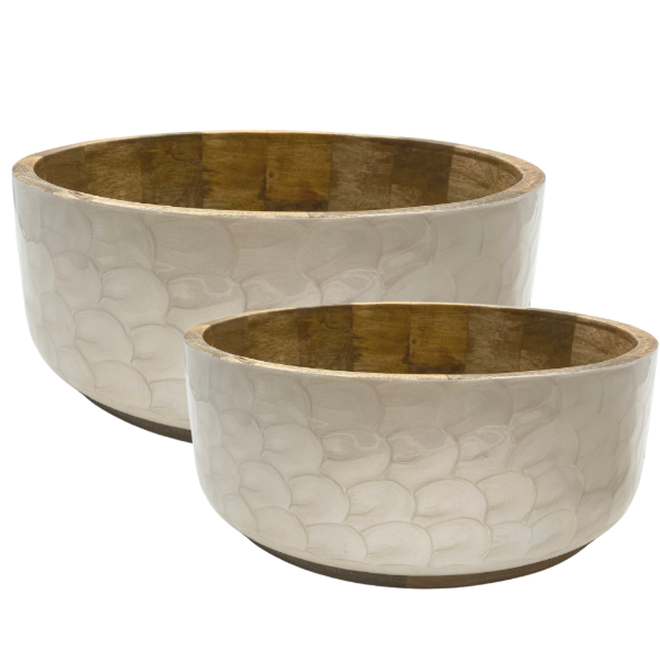 Fab Gifts | byroom mango wood white pearl by Weirs Gifts