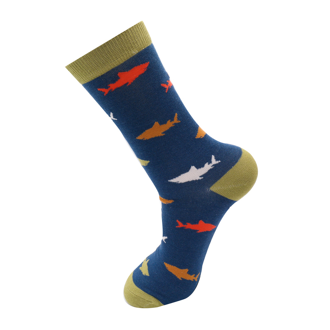 Fabulous Gifts Apparel Men's Sharks Socks Navy by Weirs of Baggot Street