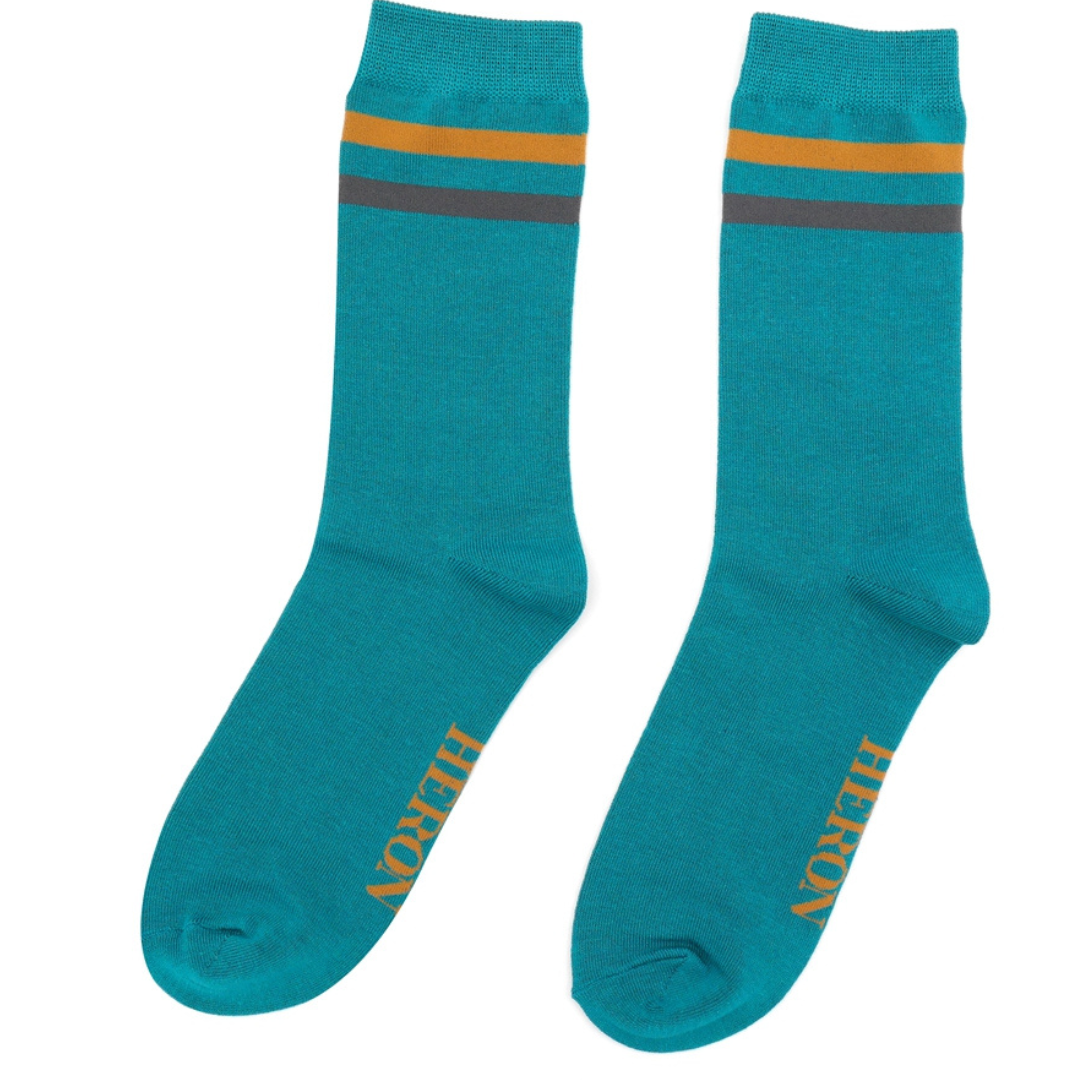 Fabulous Gifts Apparel Men's Sport Stripes Teal by Weirs of Baggot Street