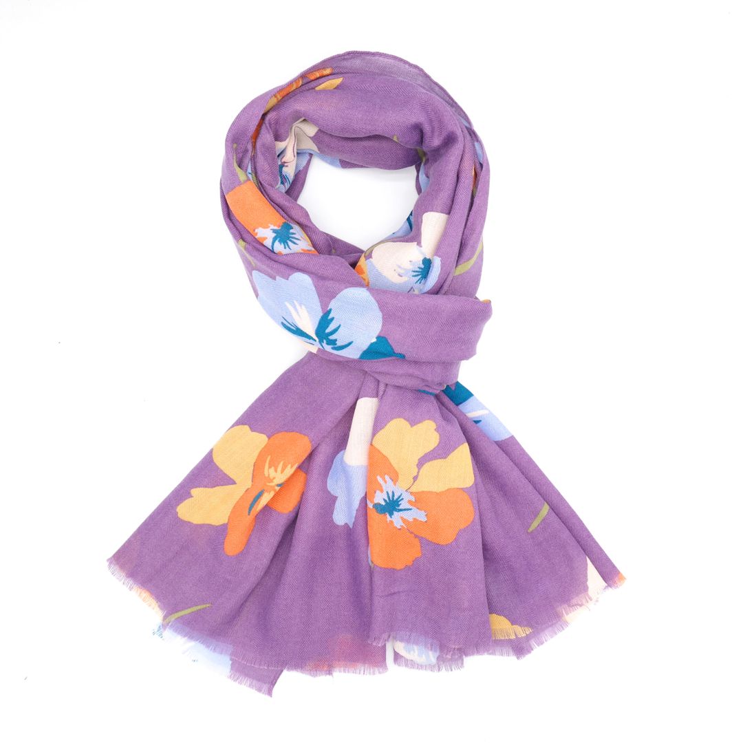 Fabulous Gifts Apparel Violas Scarf Dusky Purple by Weirs of Baggot Street