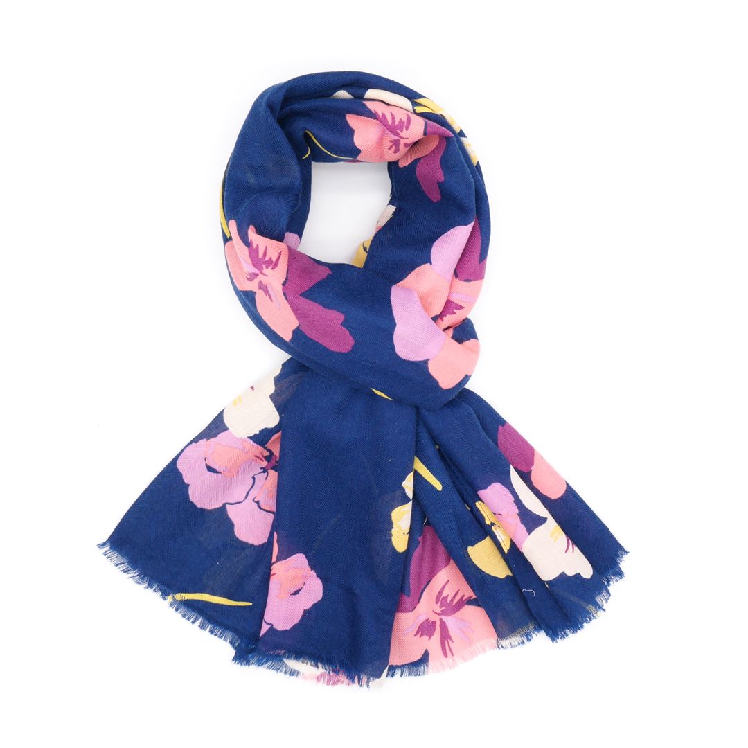 Fabulous Gifts Apparel Violas Scarf Navy by Weirs of Baggot Street