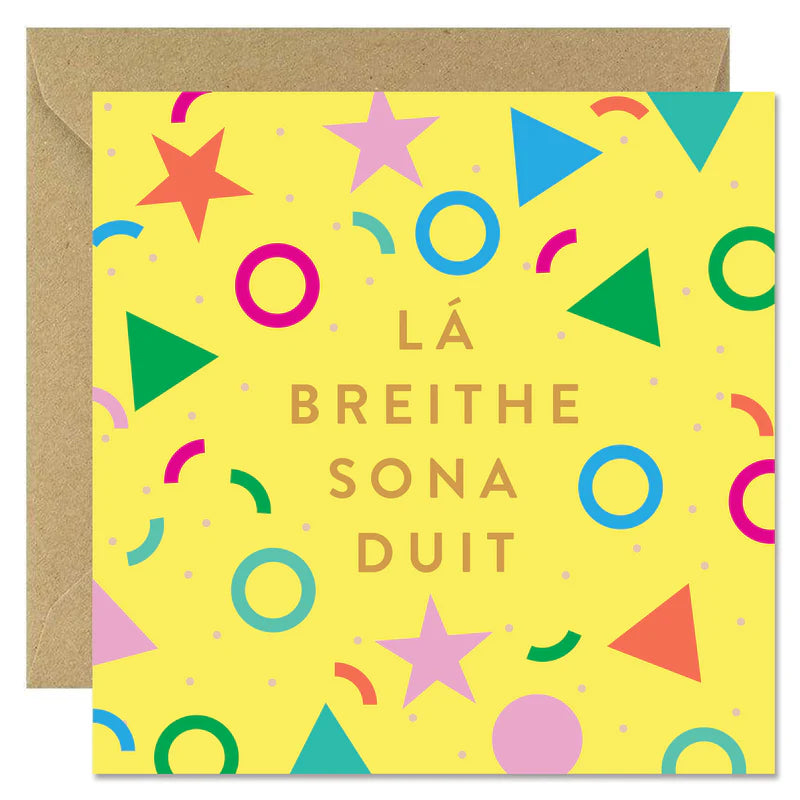 Fabulous Gifts Bold Bunny Lá Breithe Sona Duit Shape Card by Weirs of Baggot Street