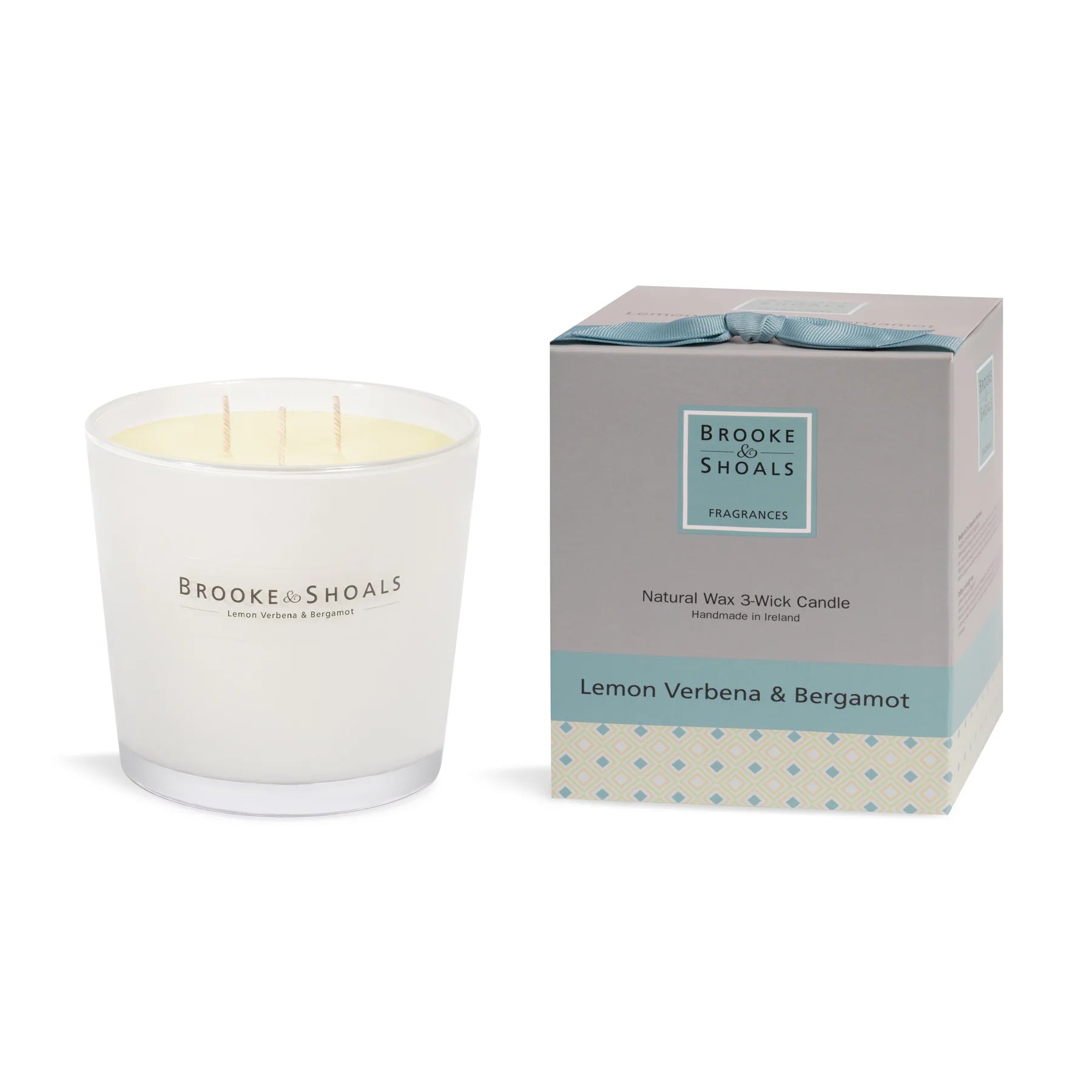 Fabulous Gifts Brooke & Shoals 3 Wick Candle Lemon Verbena & Bergamot by Weirs of Baggot Street