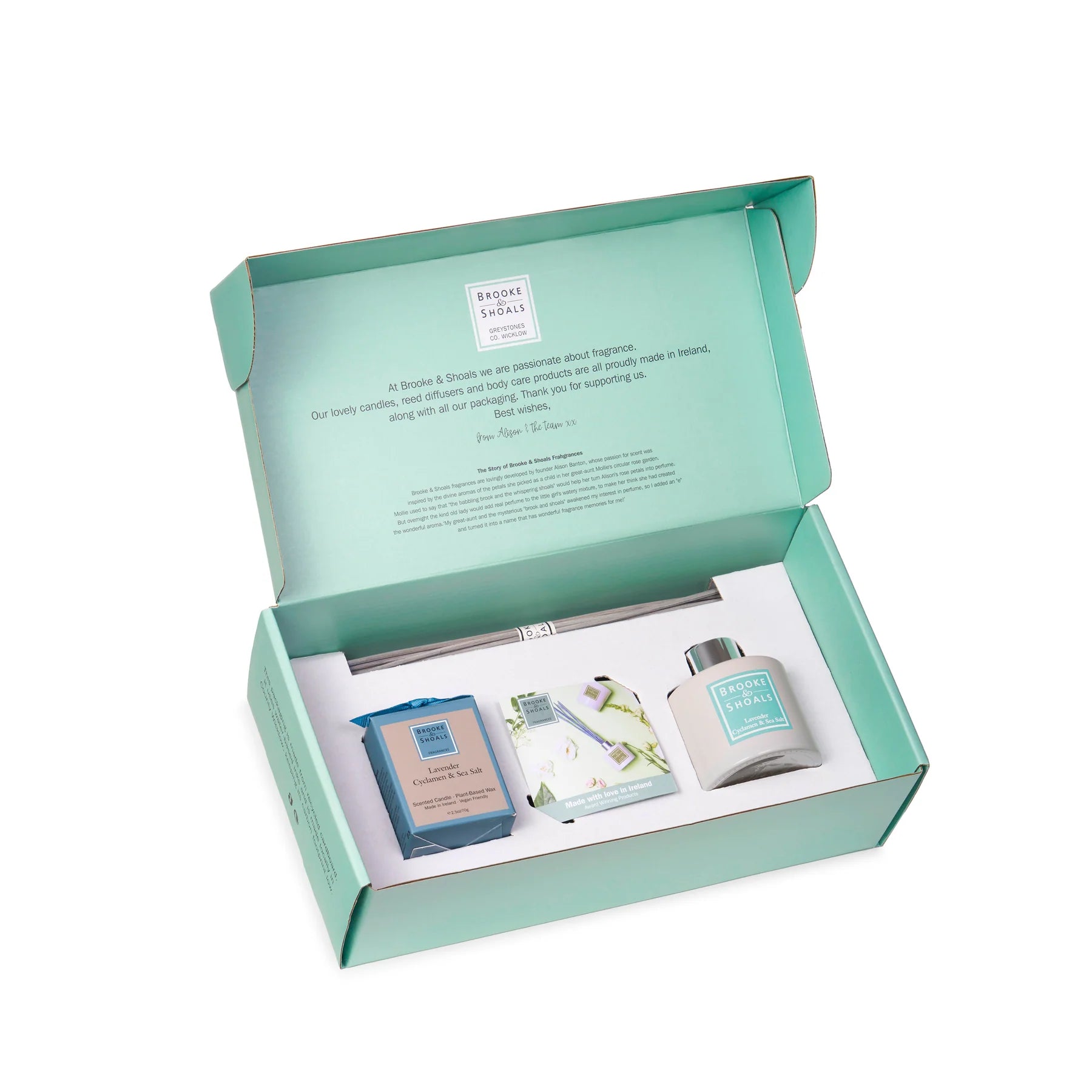 Fabulous Gifts Brooke & Shoals Gift Set Lavender Cyclamen & Sea Salt by Weirs of Baggot Street