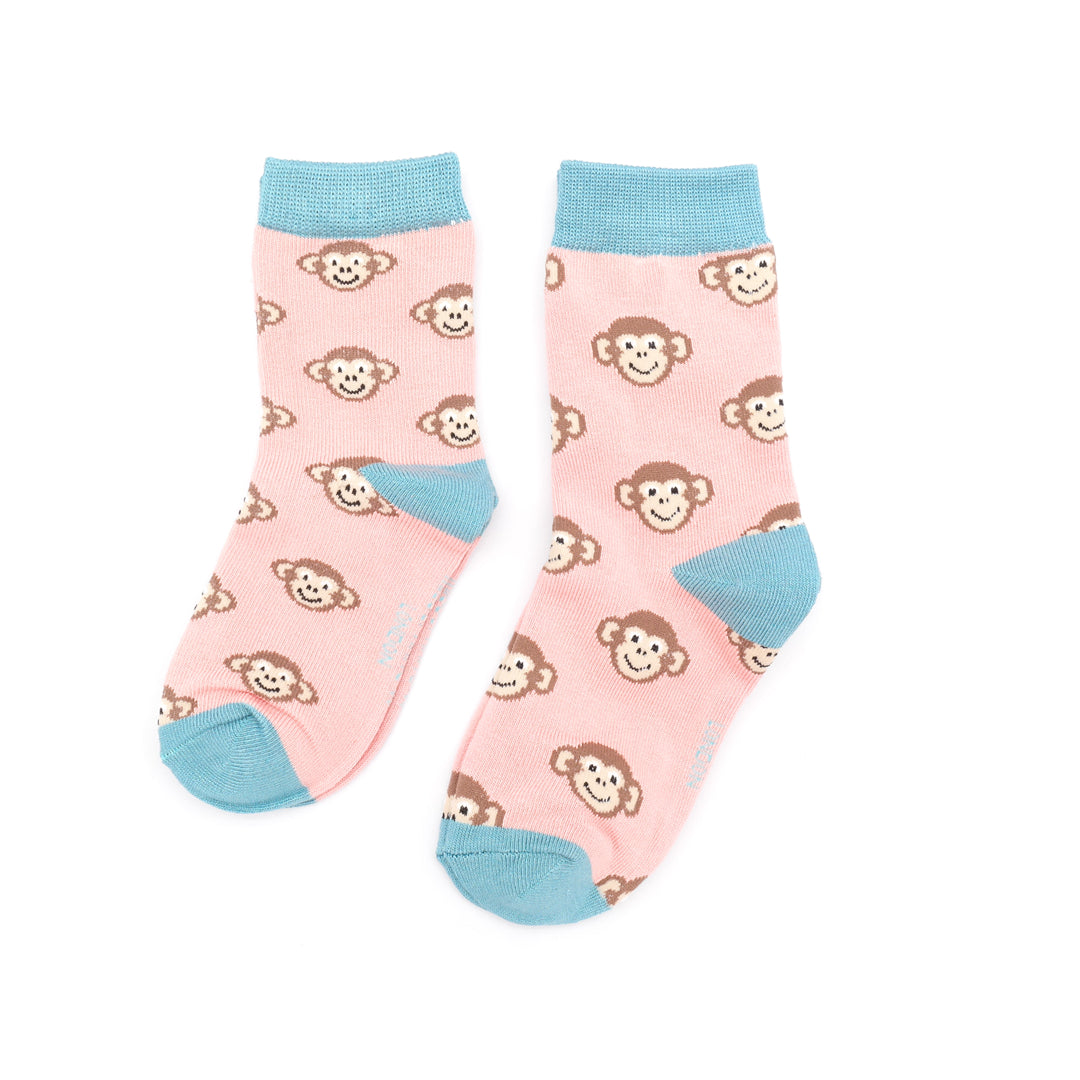 Fabulous Gifts Bubs Kids Girls Monkeys Dusky Pink 4-6Y by Weirs of Baggot Street