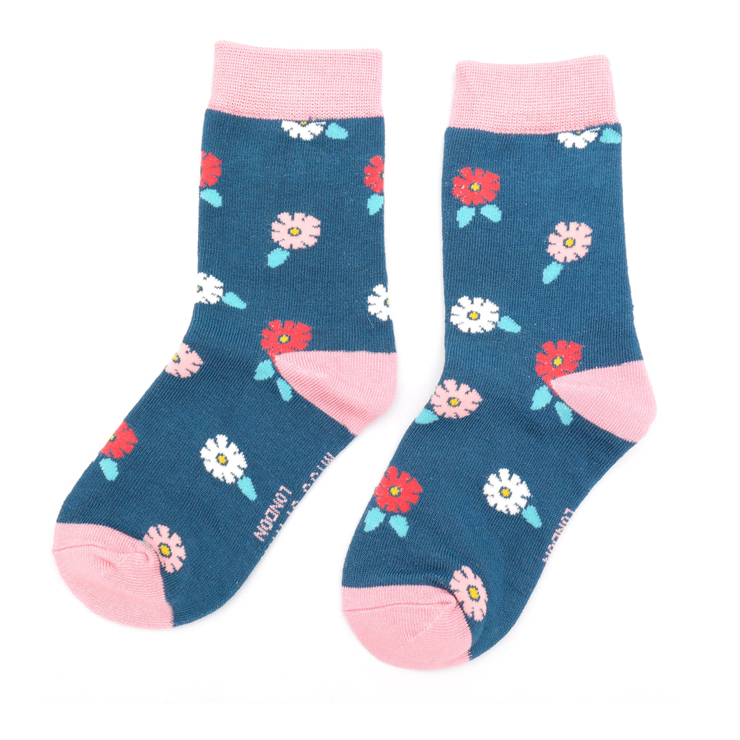 Fabulous Gifts Bubs Miss Sparrow Kids Girls Ditsy Flowers Navy 2-3Y by Weirs of Baggot Street