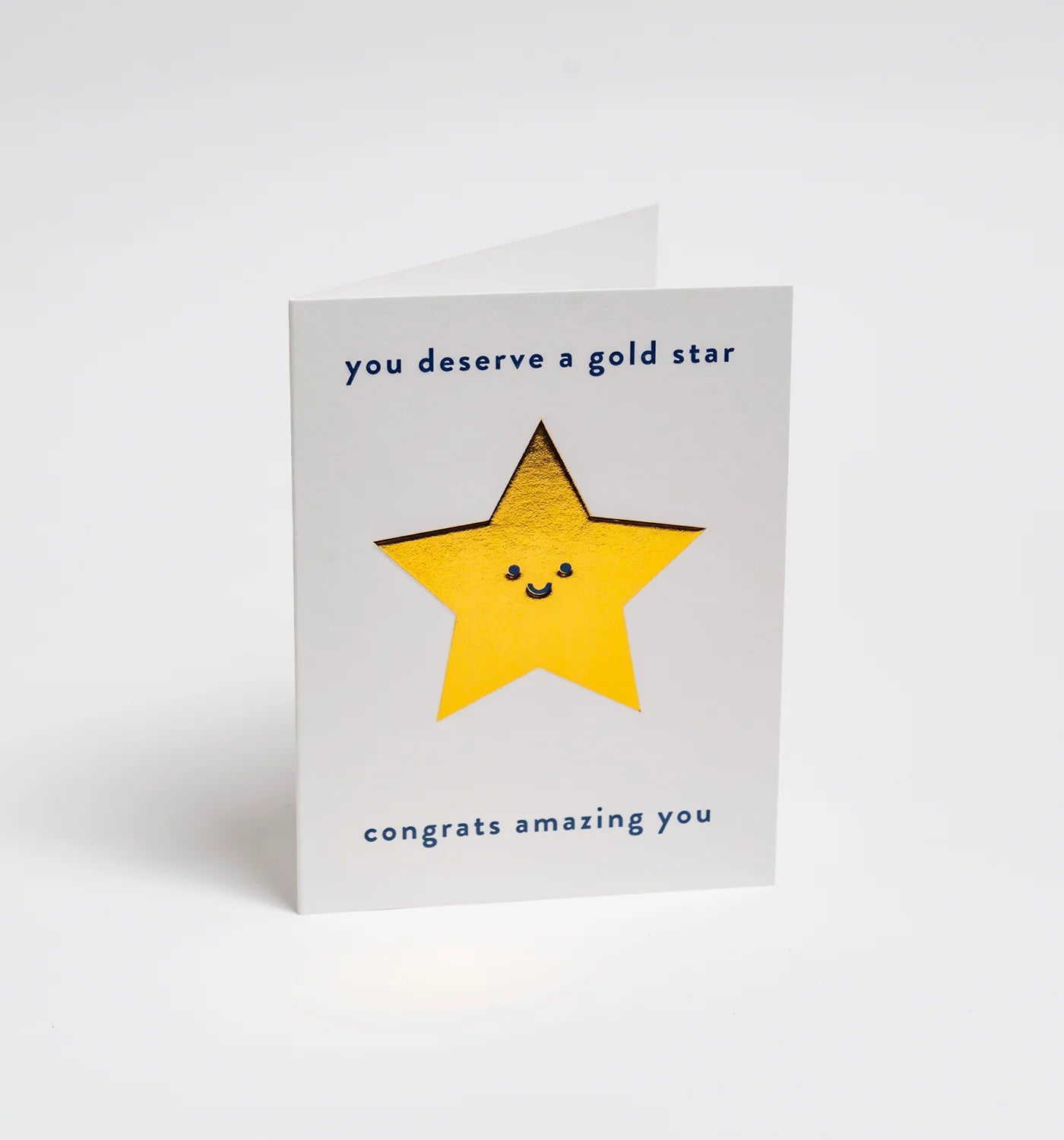 Fabulous Gifts Cher You Deserve A Gold Star... Card by Weirs of Baggot Street