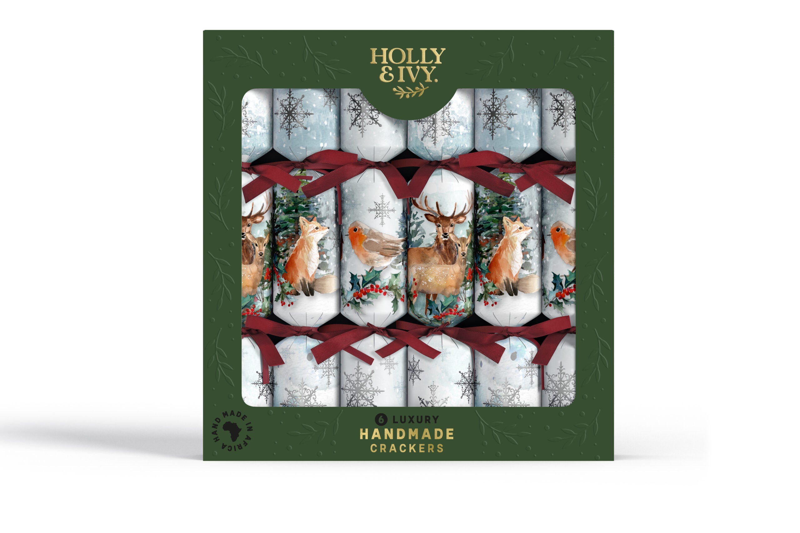 Fabulous Gifts Christmas Crackers Holly & Ivy Luxury Crackers Winter Wonderland  by Weirs of Baggot Street