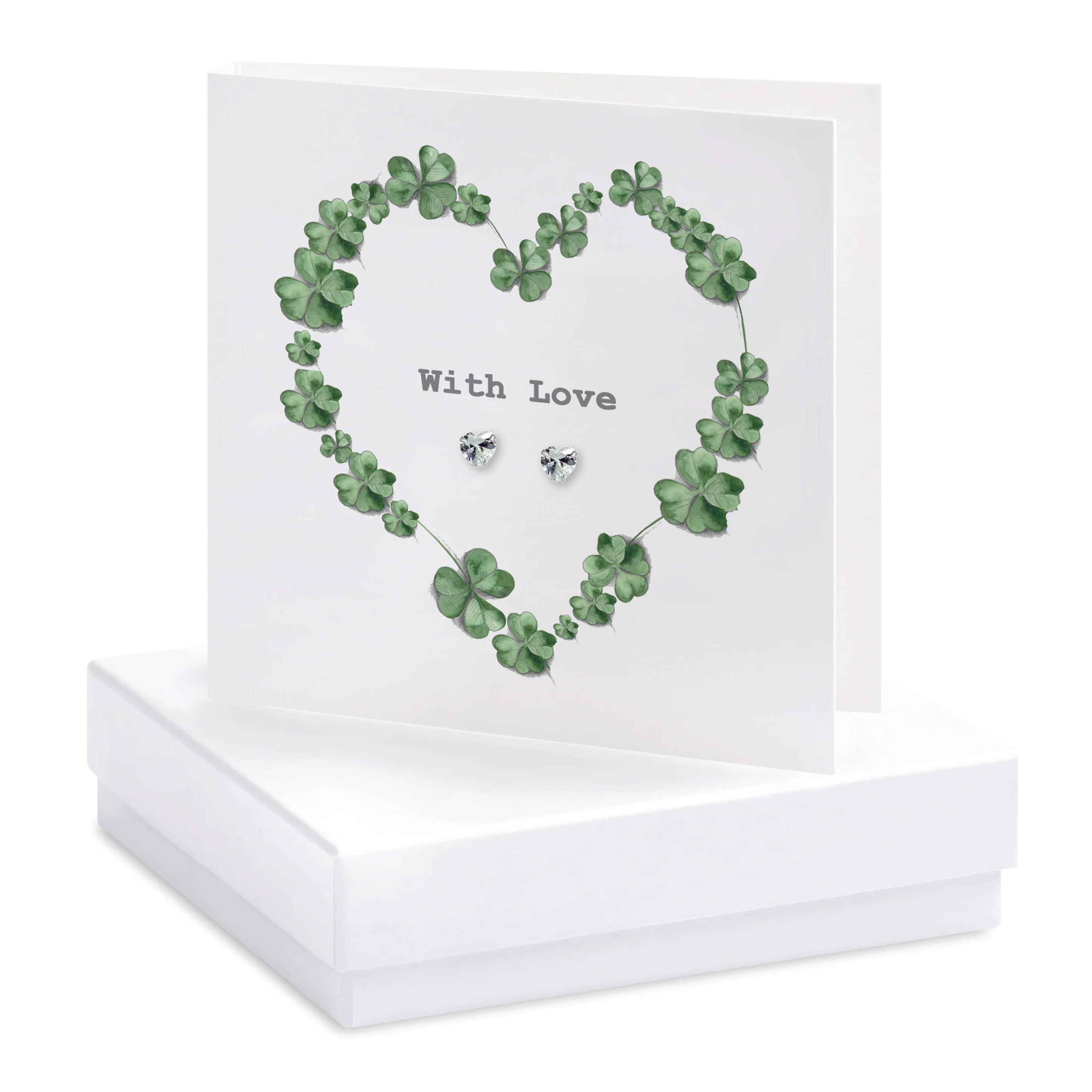 Fabulous Gifts Crumble & Core Box Shamrock Earring Card by Weirs of Baggot Street