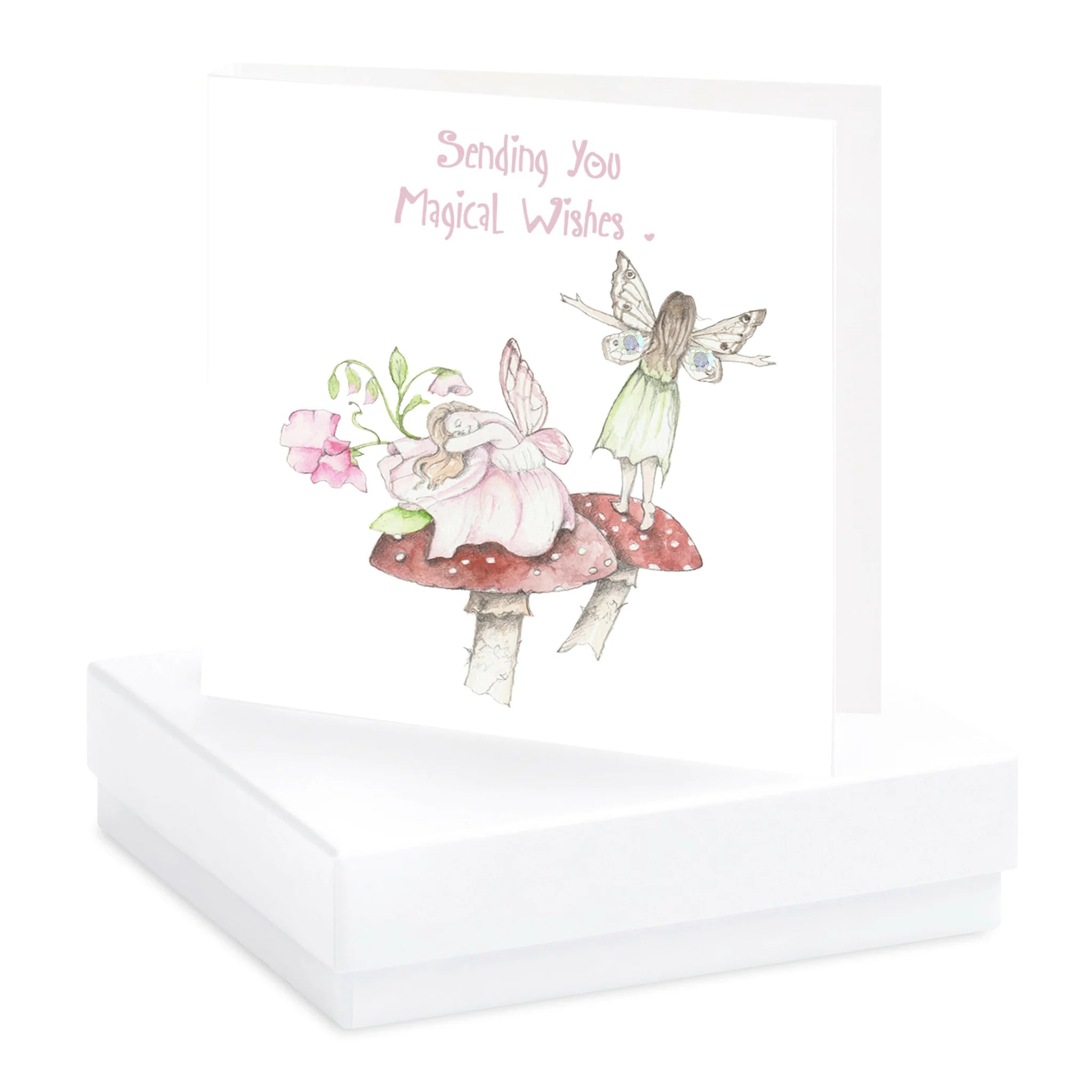 Fabulous Gifts Crumble & Core Box Toadstool Fairies  Earring Card  by Weirs of Baggot Street