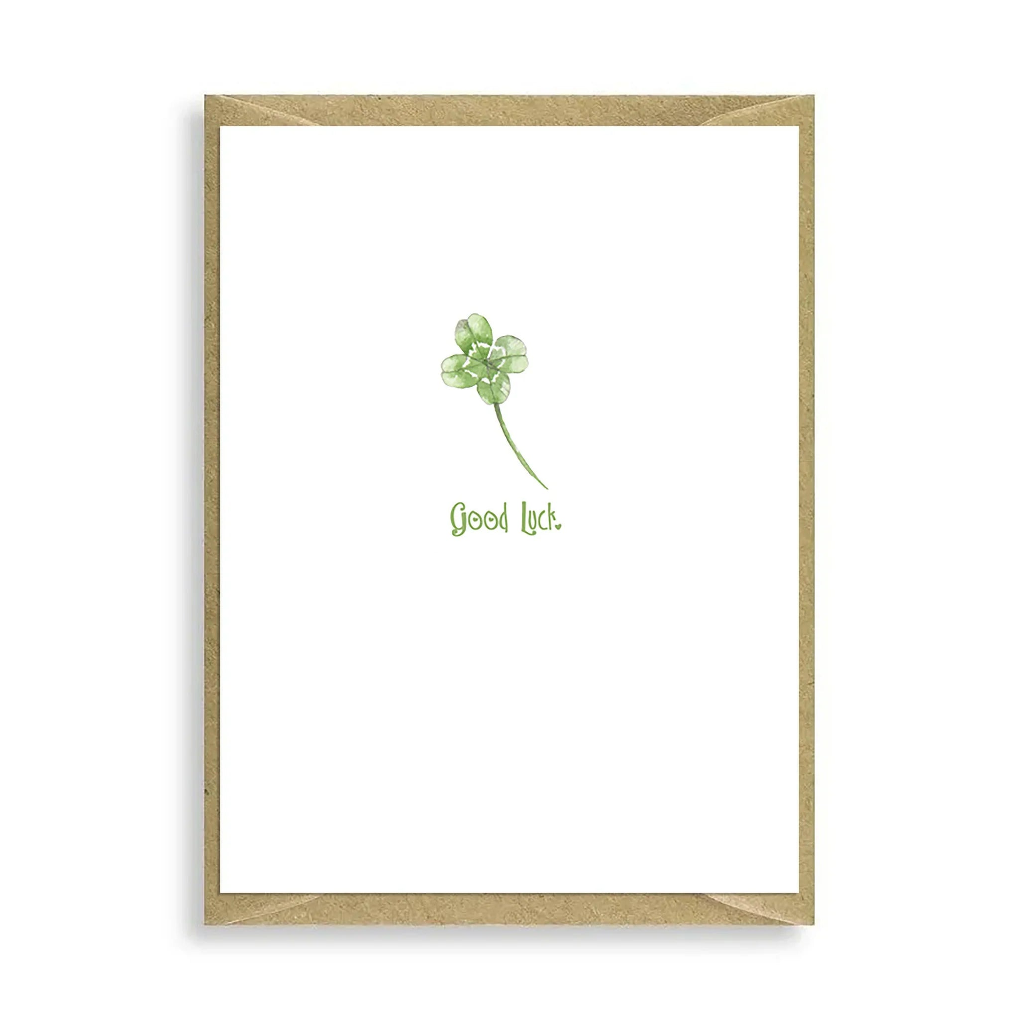 Fabulous Gifts Crumble & Core Good Luck Clover Mini Card by Weirs of Baggot Street