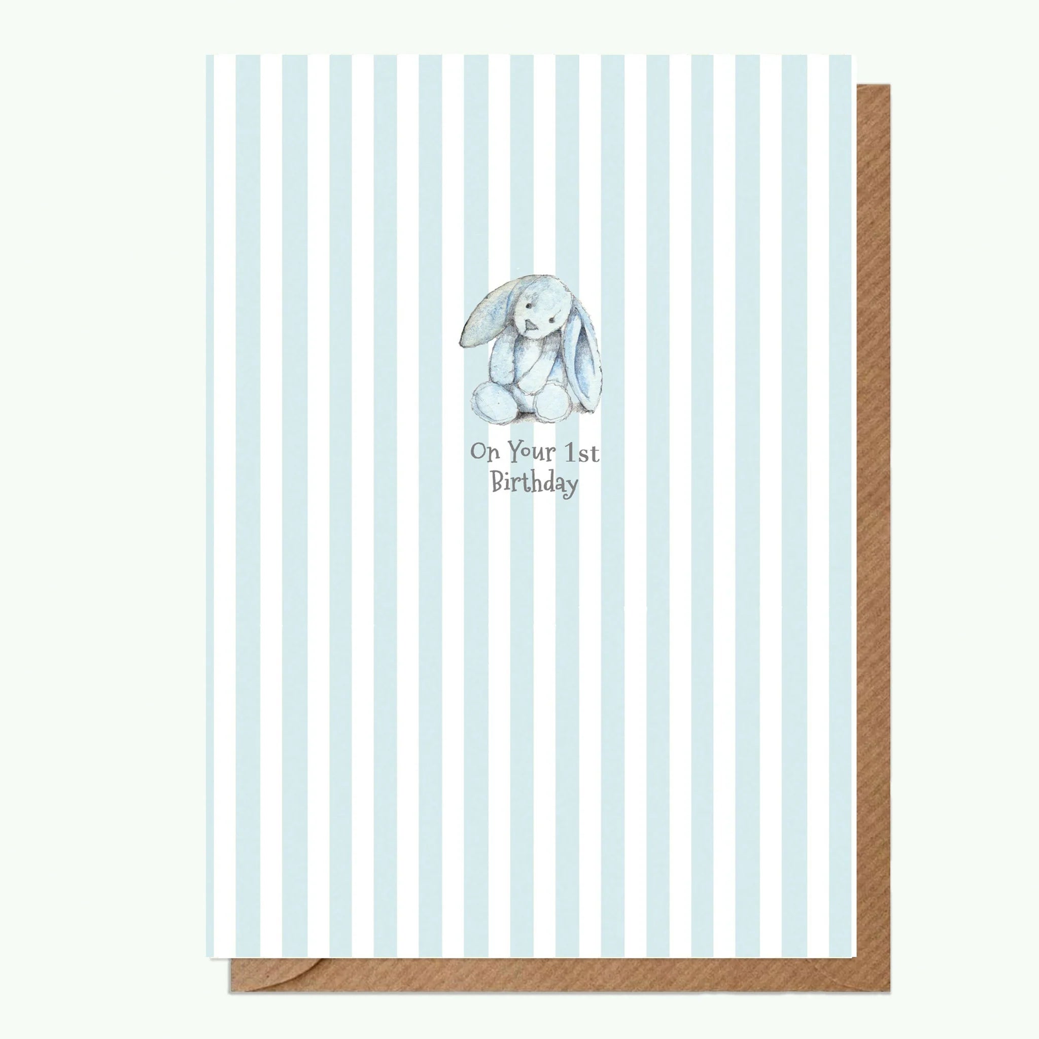 Fabulous Gifts Crumble & Core Keepsake Baby 1st Birthday Boy Bunny Card by Weirs of Baggot Street