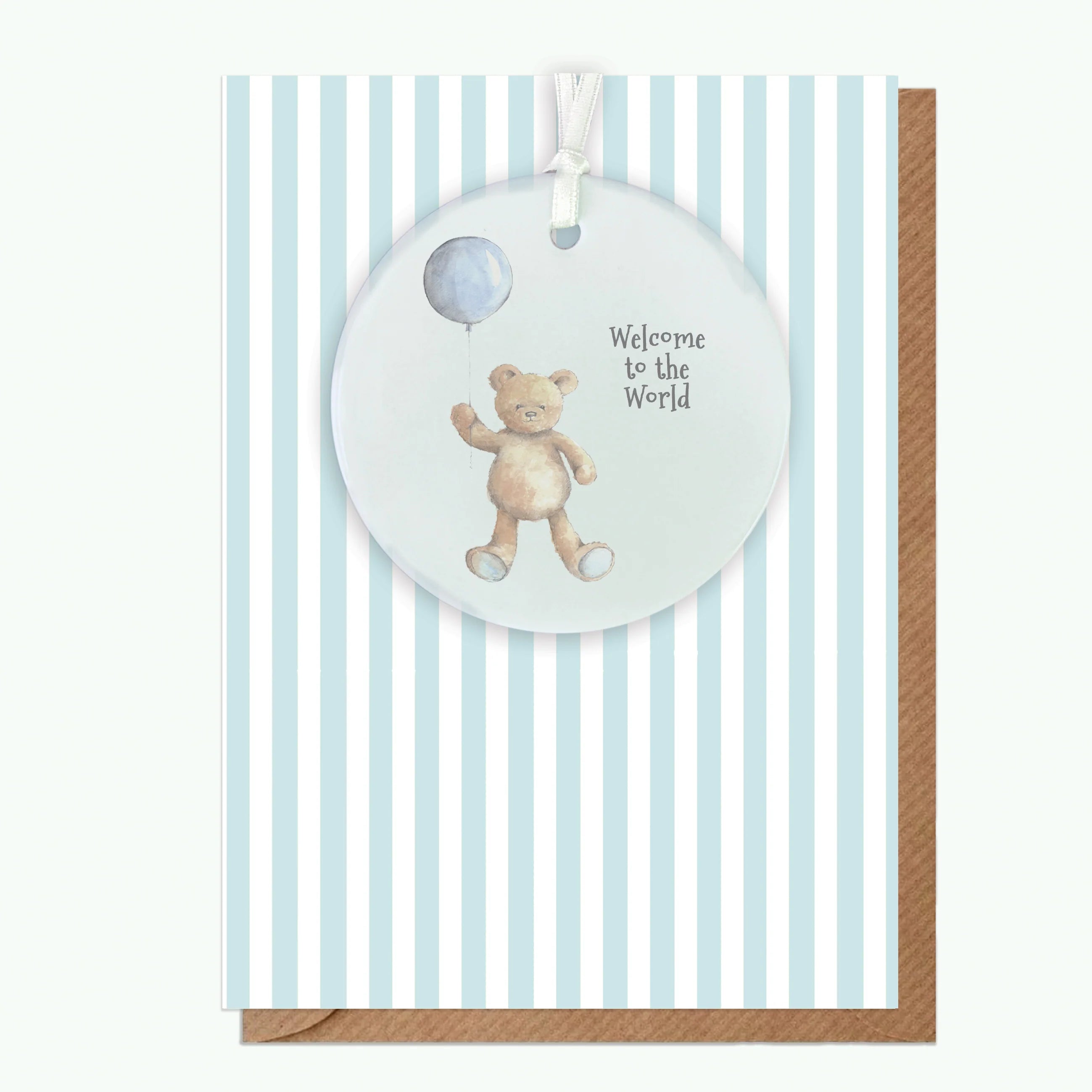 Fabulous Gifts Crumble & Core Keepsake Baby Boy Teddy Card by Weirs of Baggot Street