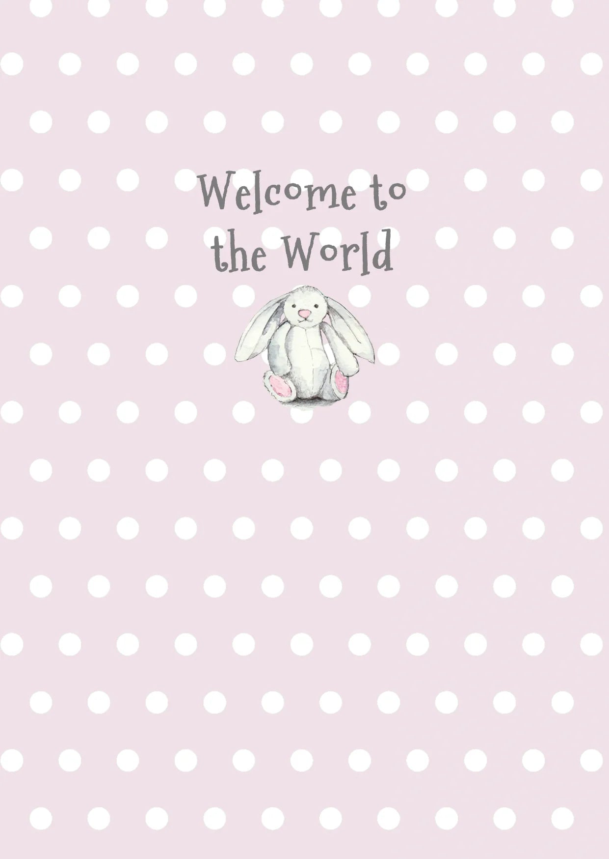 Fabulous Gifts Crumble & Core Keepsake Baby Girl Bunny Card by Weirs of Baggot Street