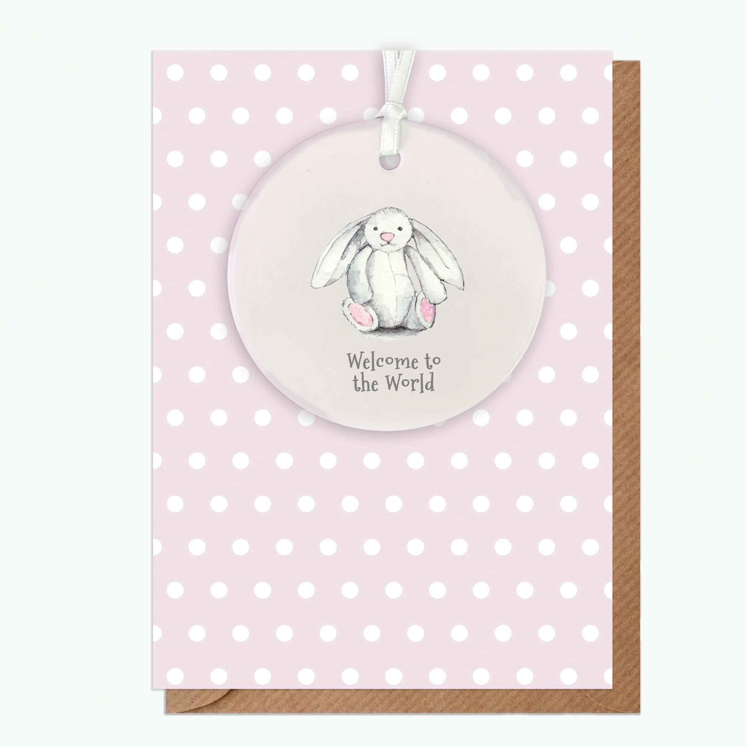 Fabulous Gifts Crumble & Core Keepsake Baby Girl Bunny Card by Weirs of Baggot Street